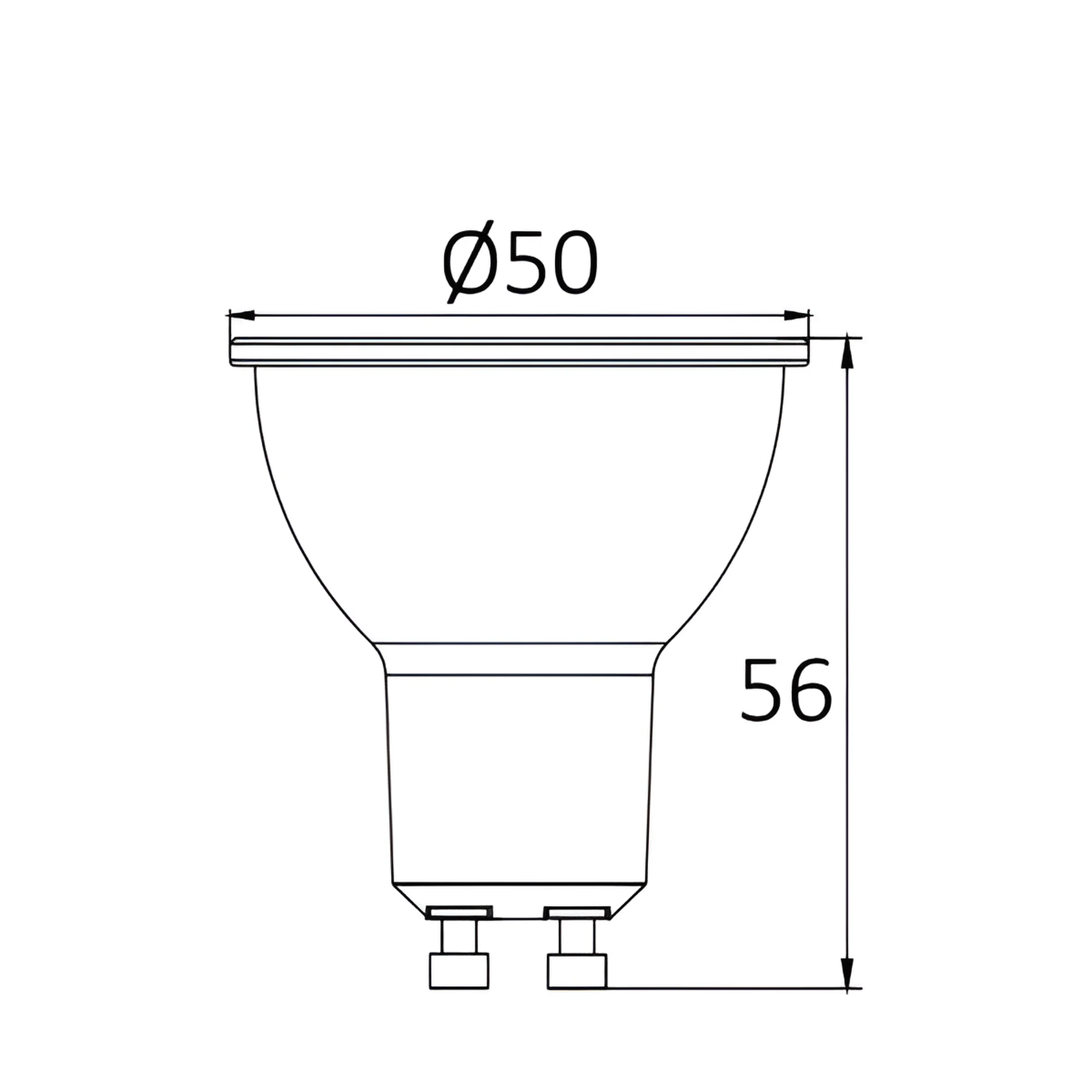 DIMABILNA LED SIJALICA GU10 6W 4000K 38°