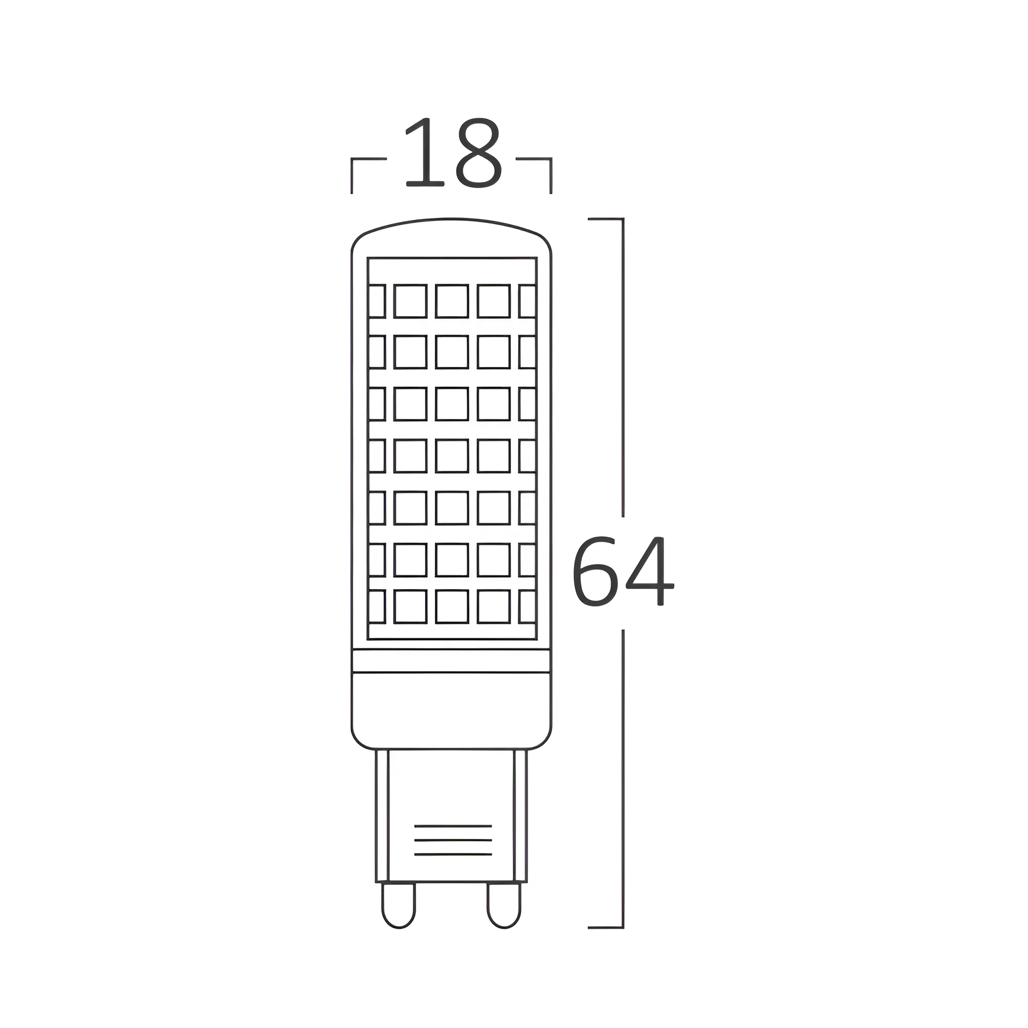 LED KAPSULA G9 9W 6500K 220V