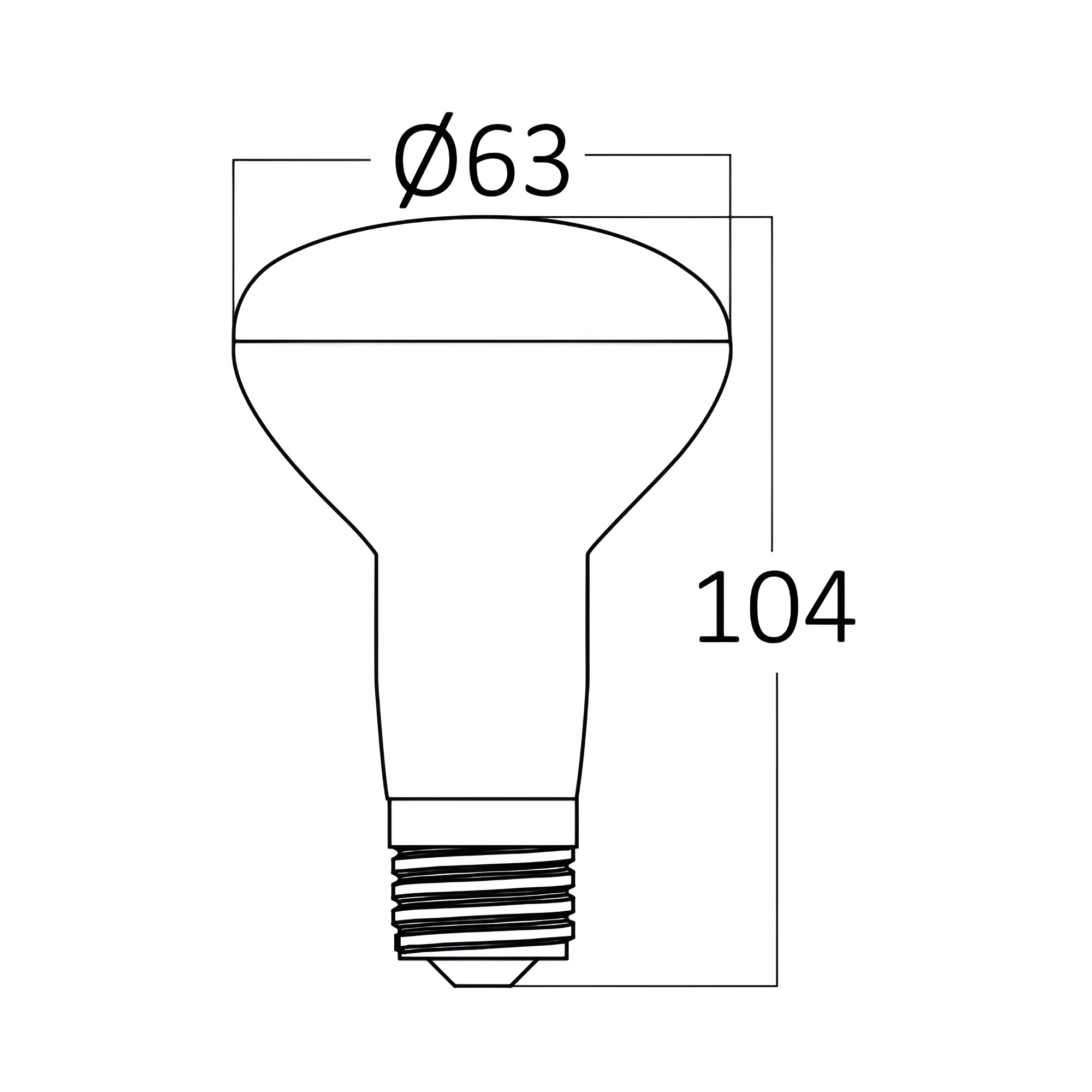 LED SIJALICA R63 9W E27 6500K
