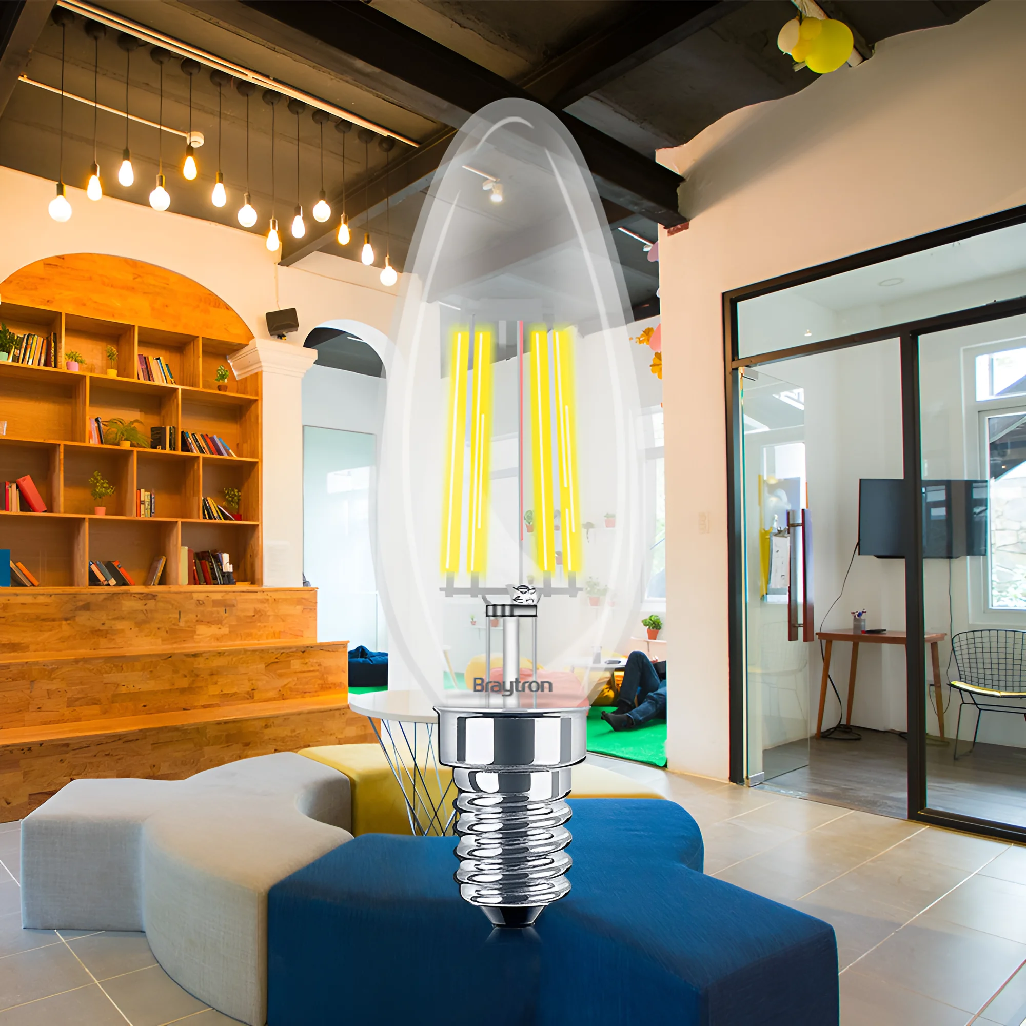 LED FILAMENT SVECA 4W E14 PROVIDNA 3000K