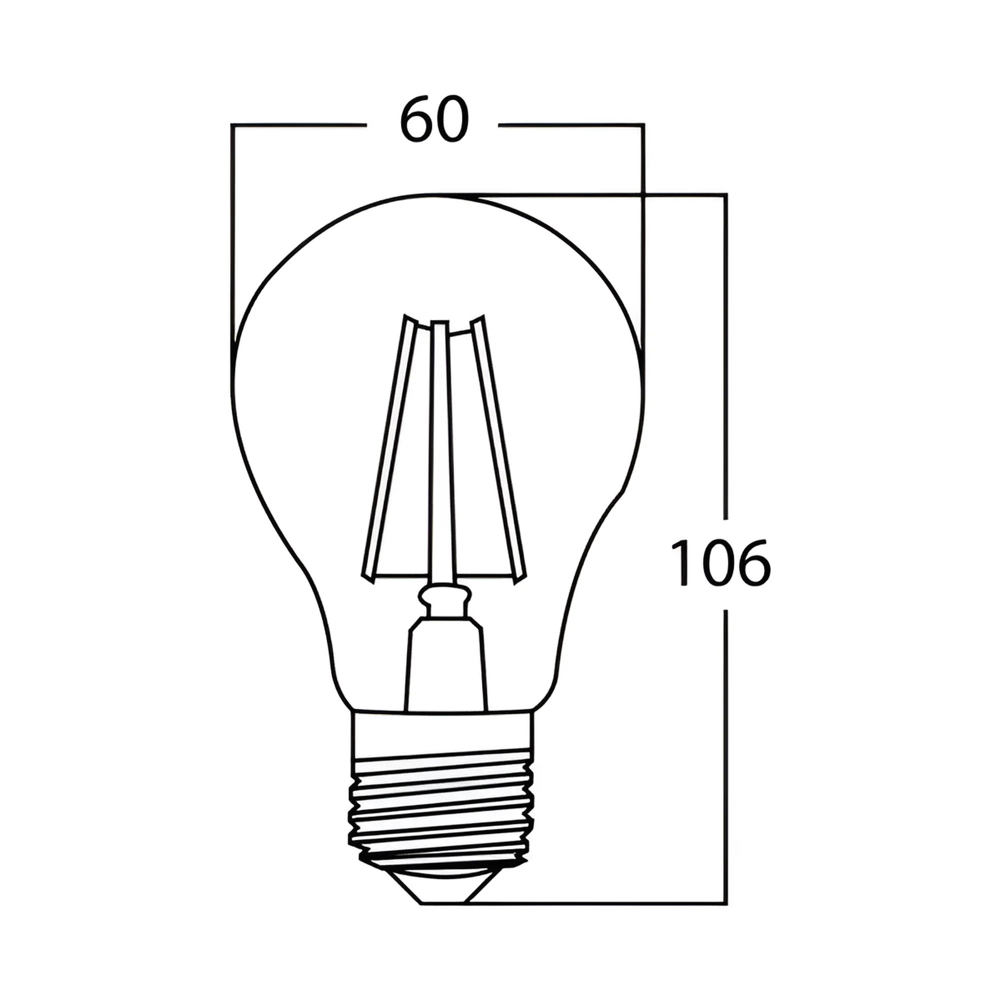 DIMABILNA LED FILAMENT SIJALICA A60 8W E27 PROVIDNA 3000K
