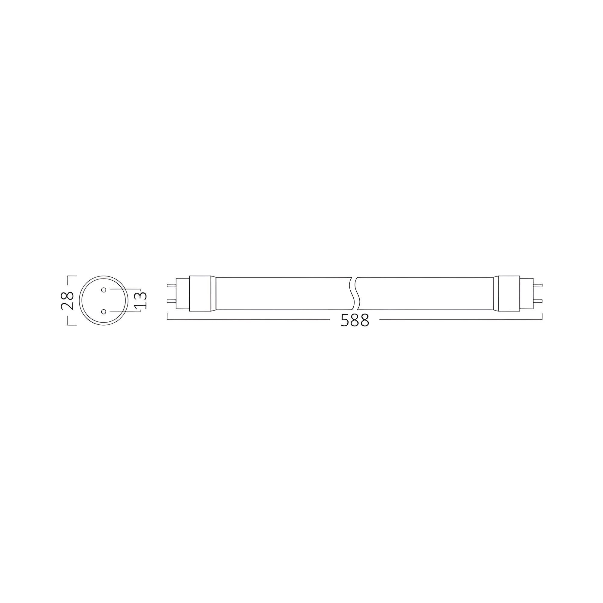 LED CEV T8 9W 60CM JEDNOSTRANA 6500K
