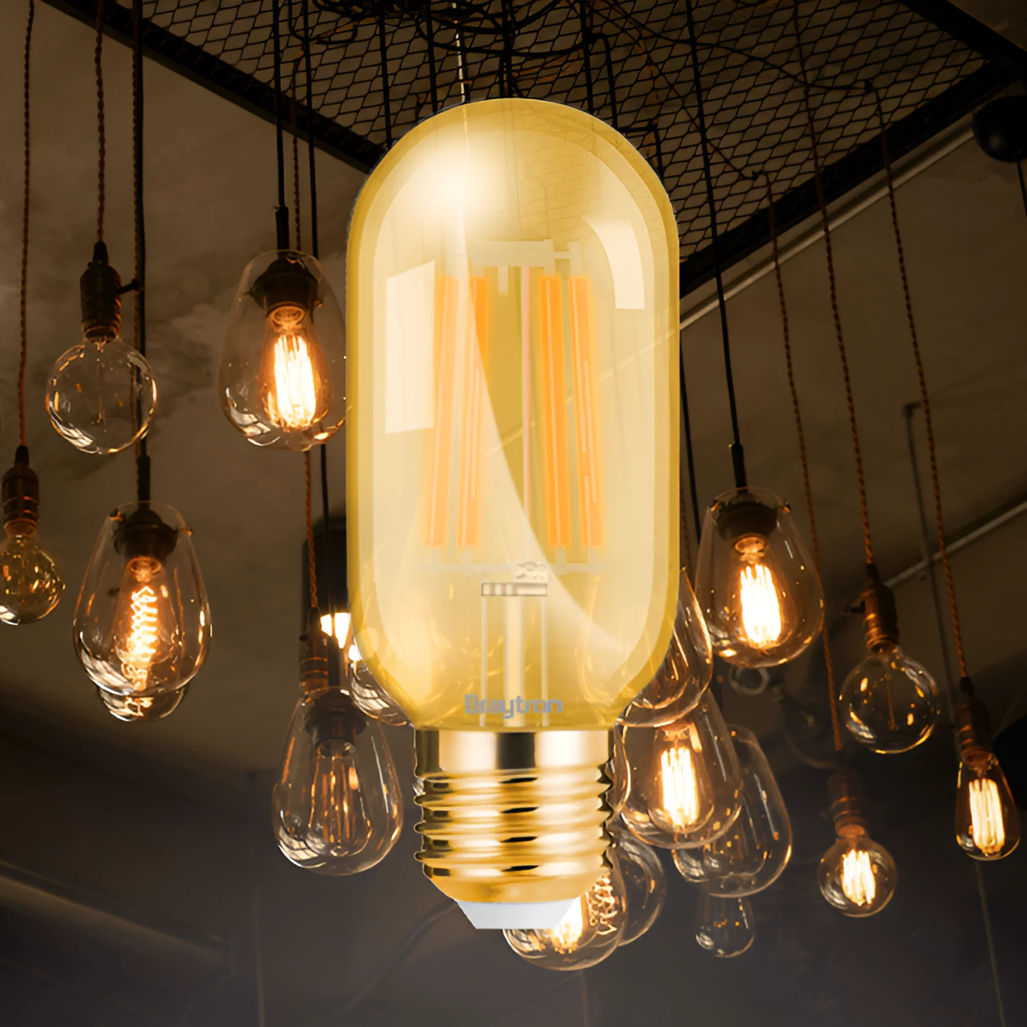 LED FILAMENT SIJALICA T45 4W E27 AMBER 2200K