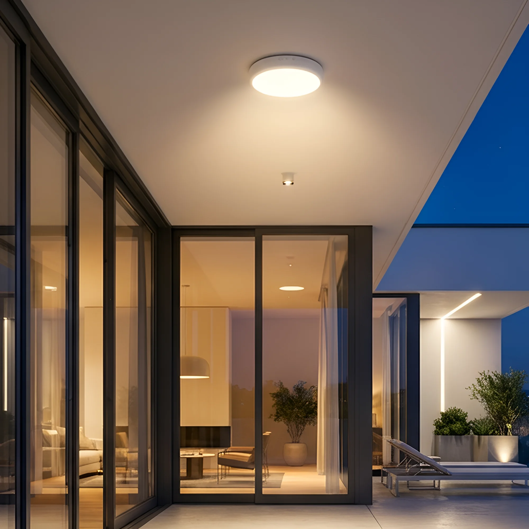 LED PLAFONJERA OKRUGLA 20W CCT SENZOR IP65