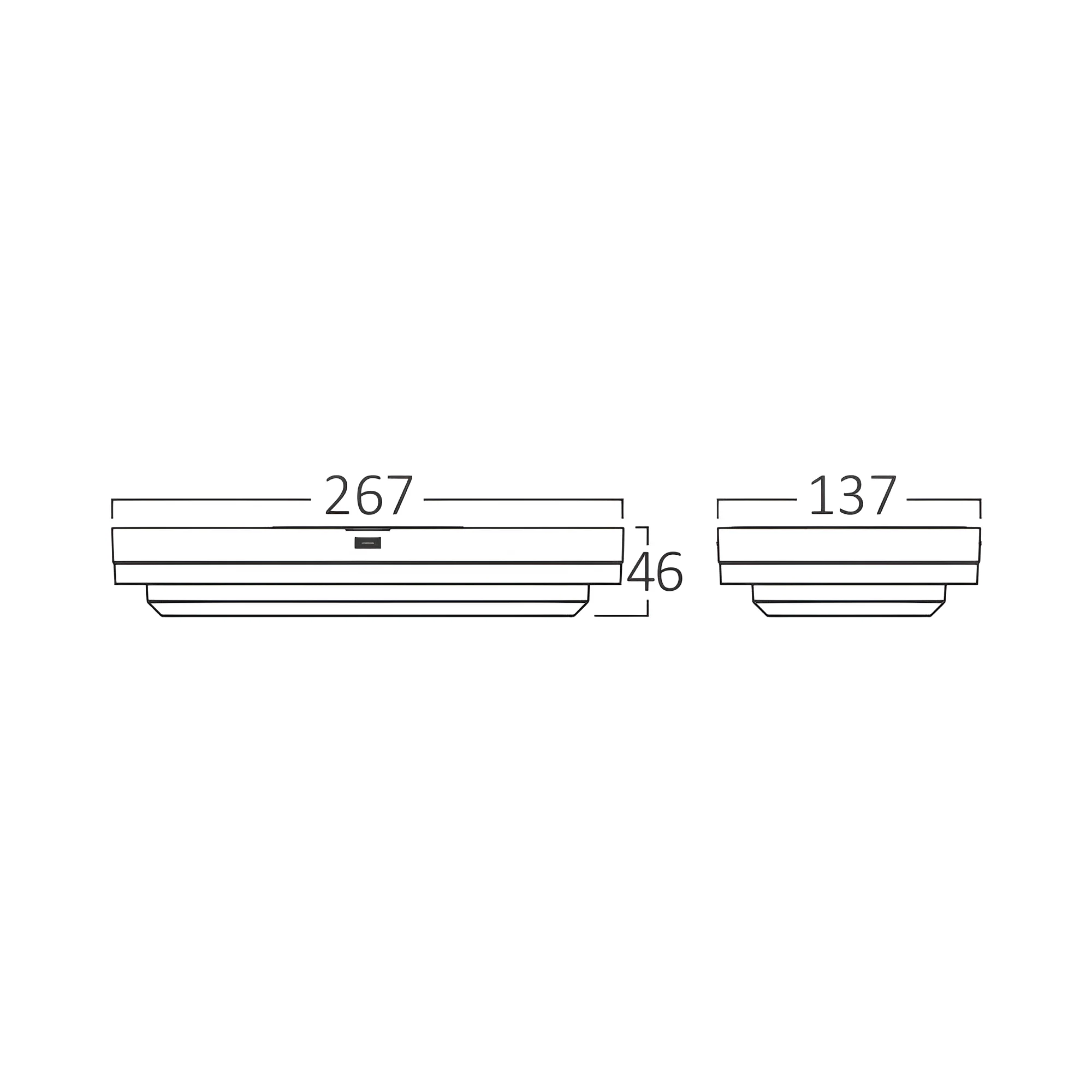 LED BRODSKA SVETILJKA ELIPSA 18W CRNA CCT IP65