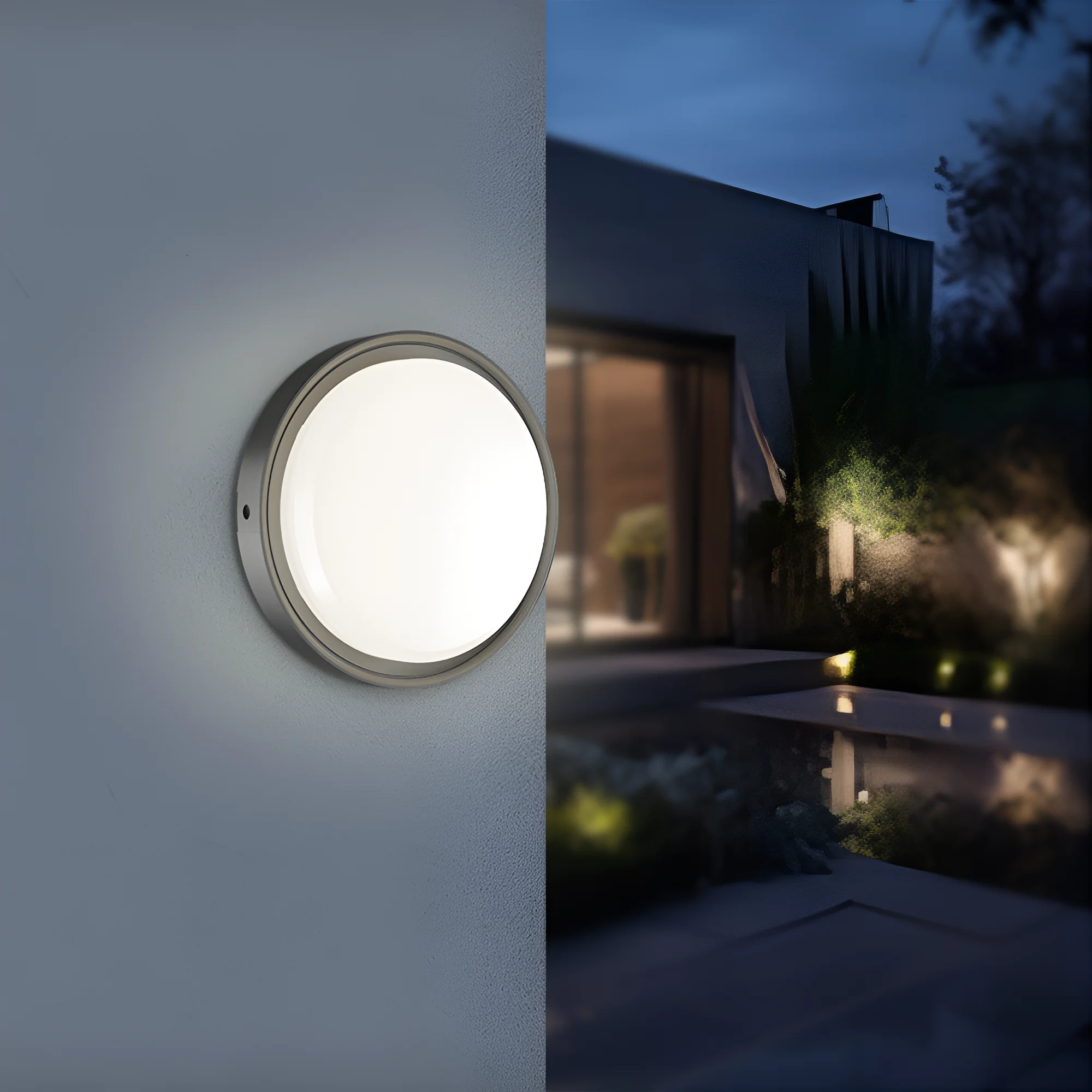 LED BRODSKA SVETILJKA OKRUGLA 12W CRNA CCT IP65