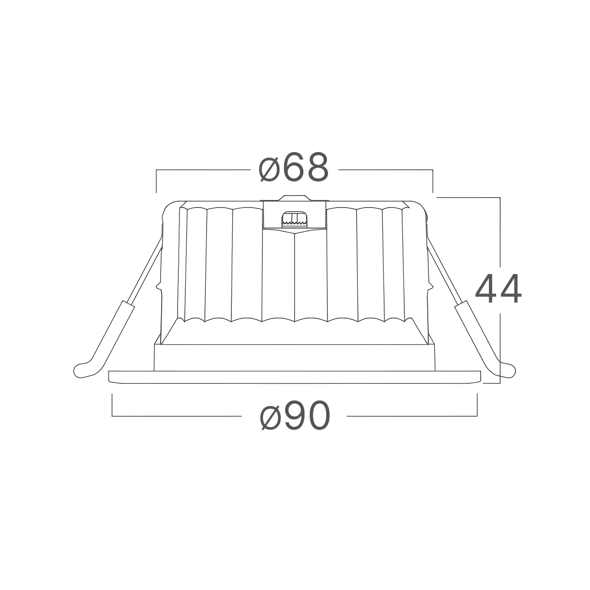 LED DOWNLIGHT D90 9W CRNI CCT IP54