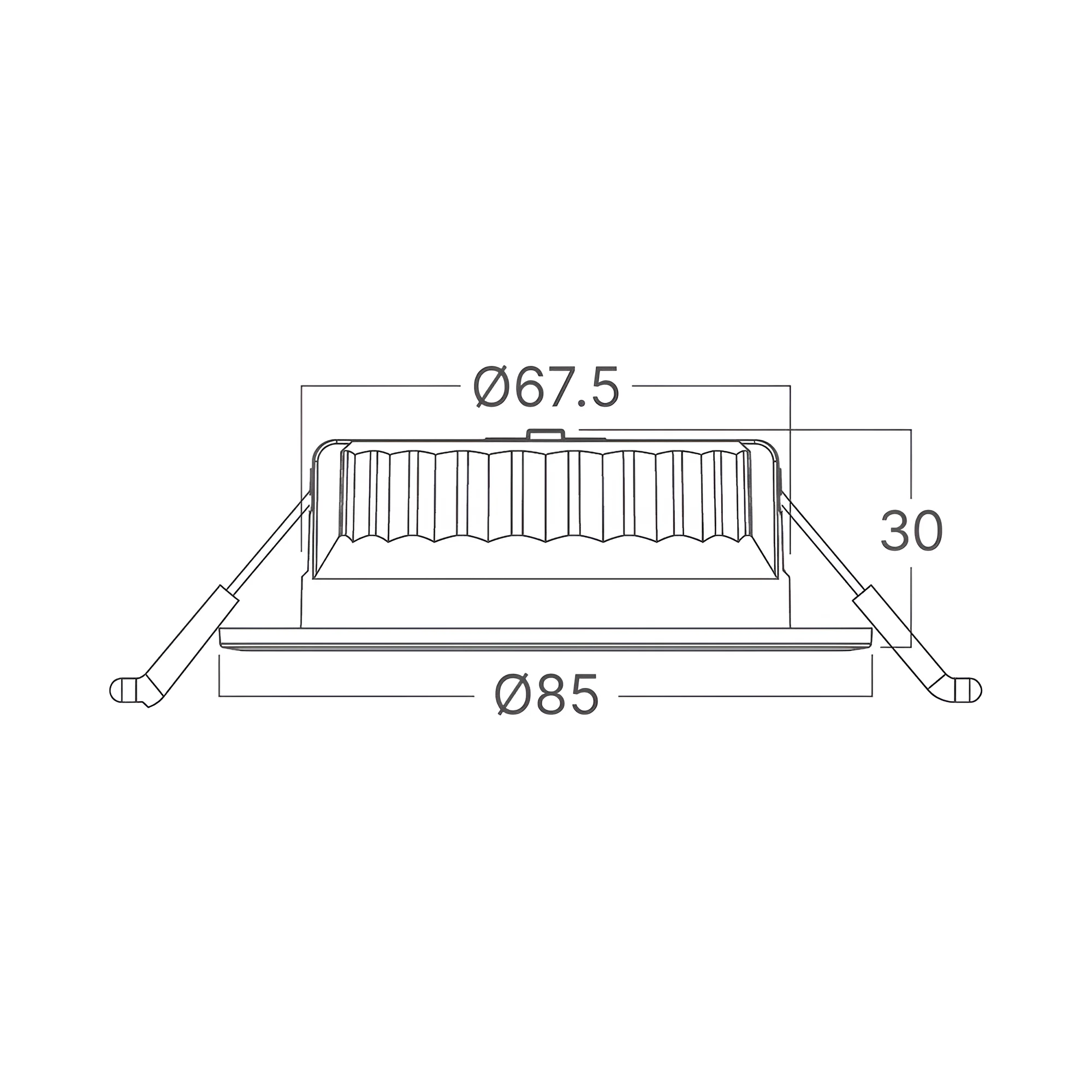 LED SPOT SVETILJKA 6.5W BELA/BELA CCT IP20