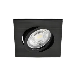 DIMABILNA LED SPOT SVETILJKA KVADRATNA 7W CRNA 3CCT