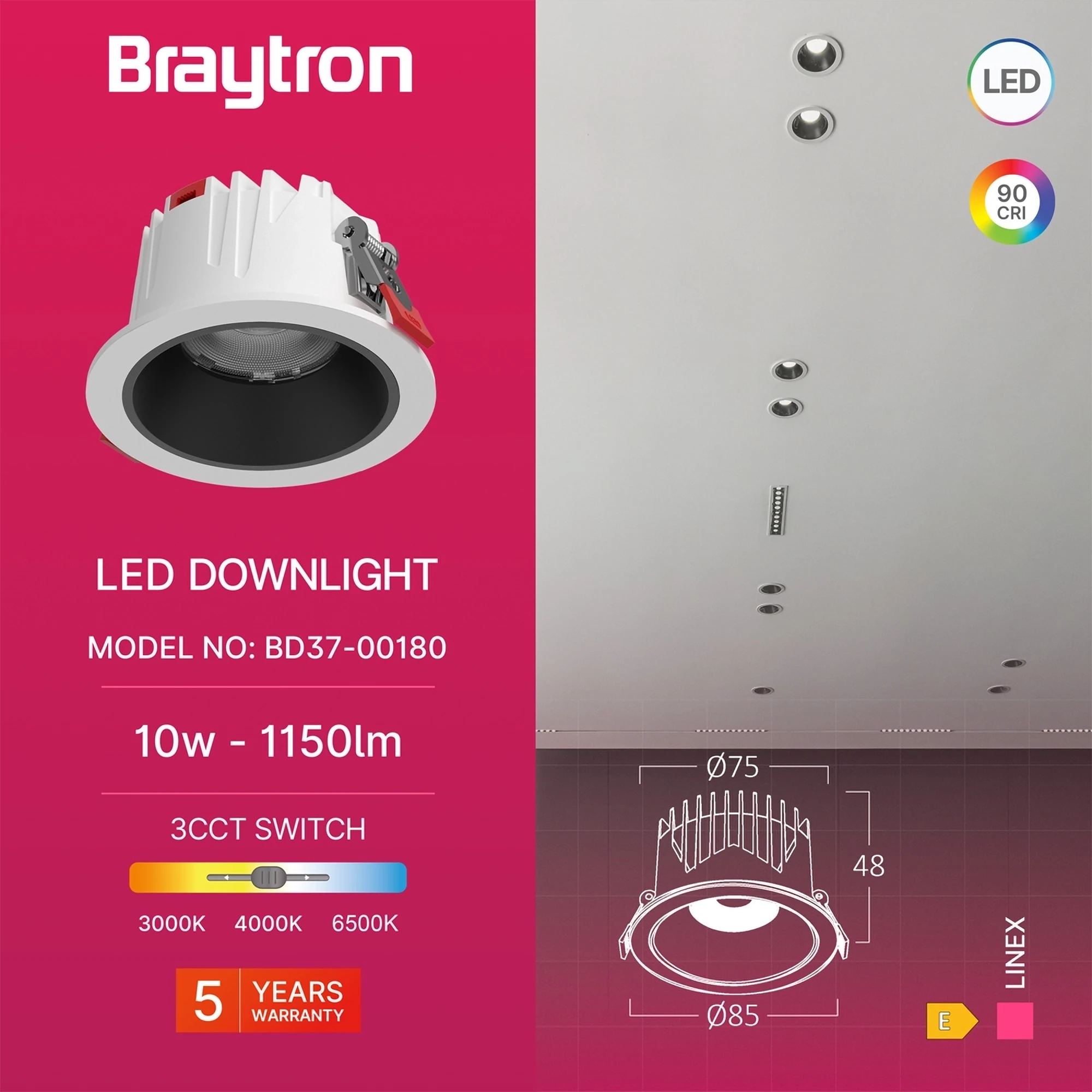 LED DOWNLIGHT 10W BELI CCT