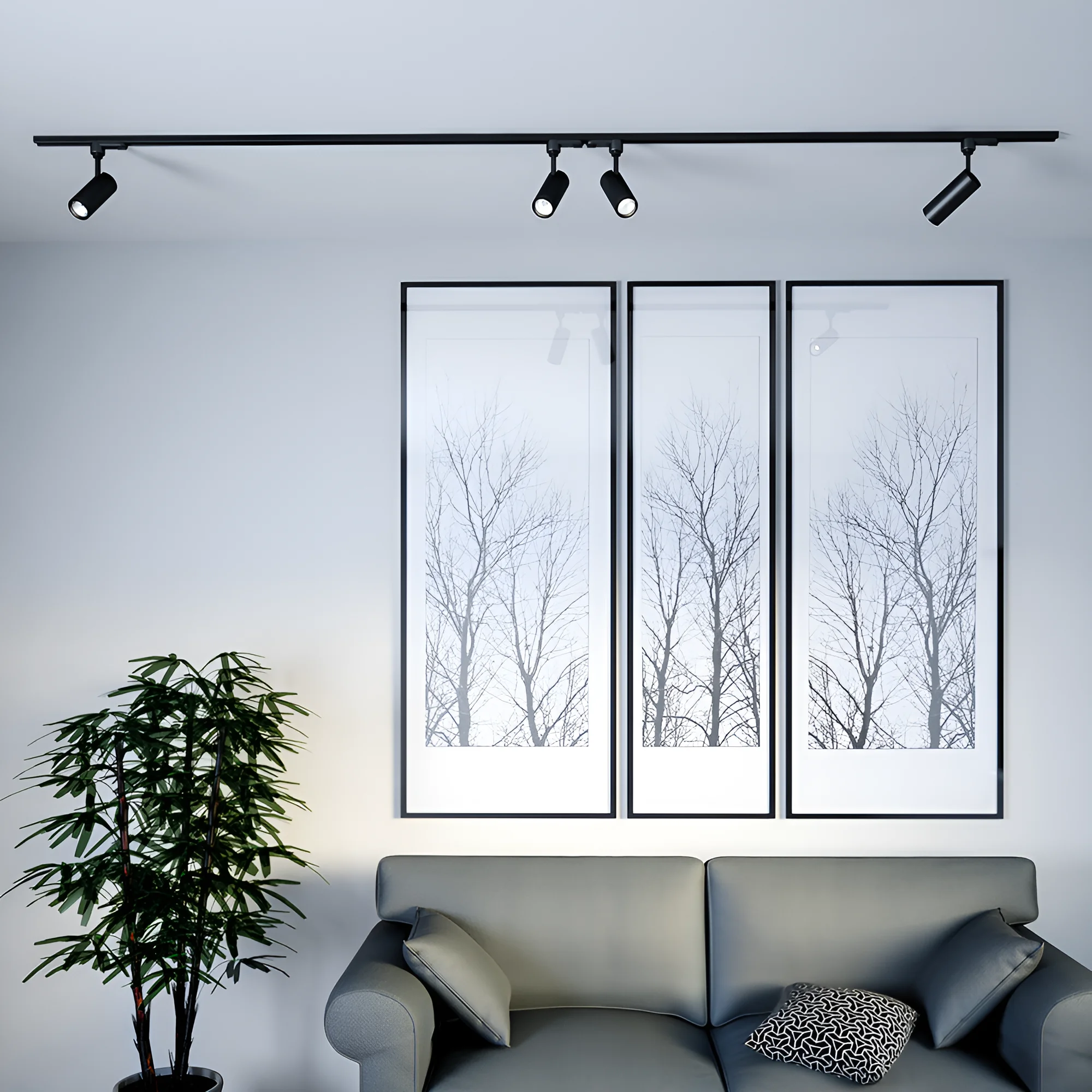 LED SINSKI REFLEKTOR 15W CRNI 3000K