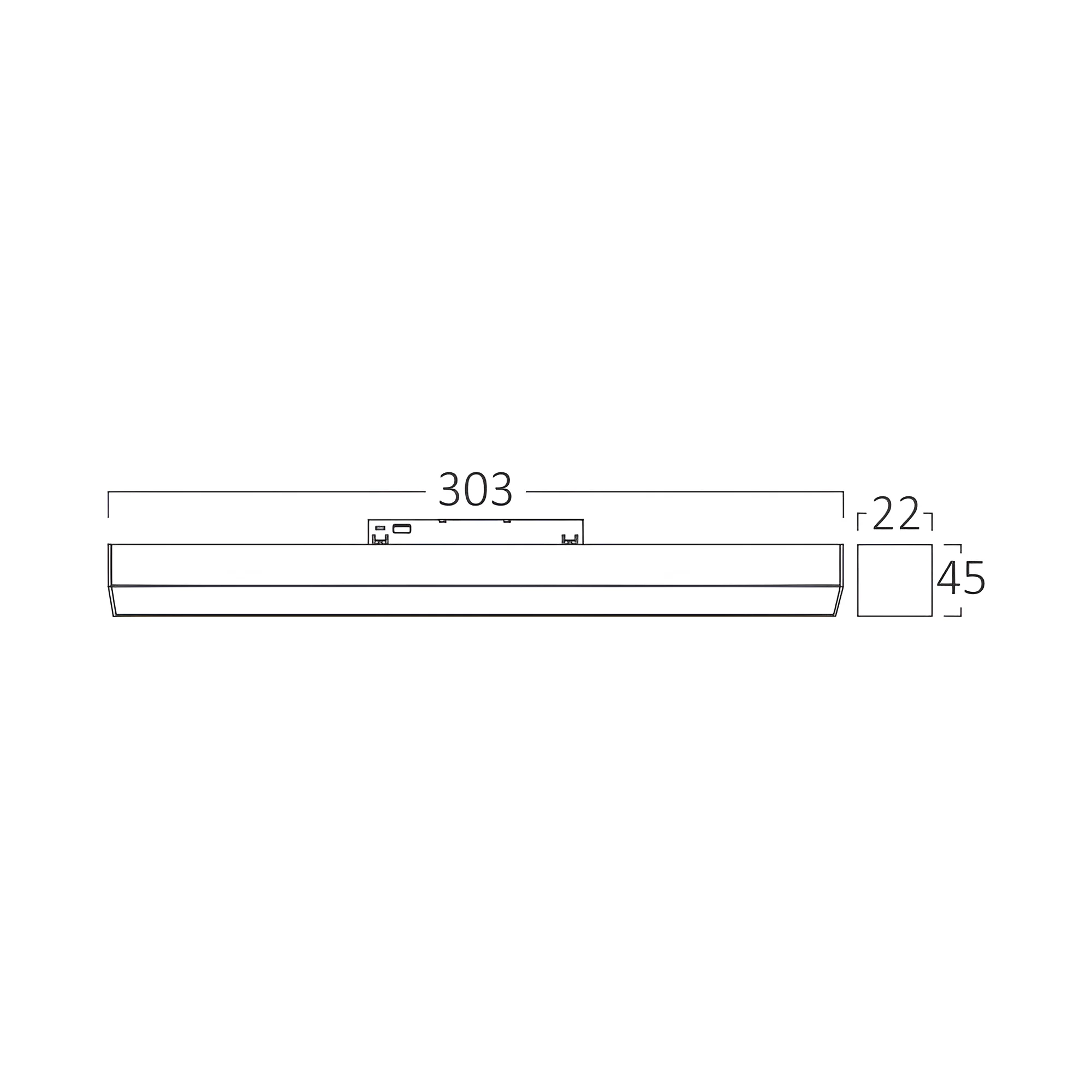 MAGNETNA LINEARNA SVETILJKA 10W CRNA 48VDC CCT