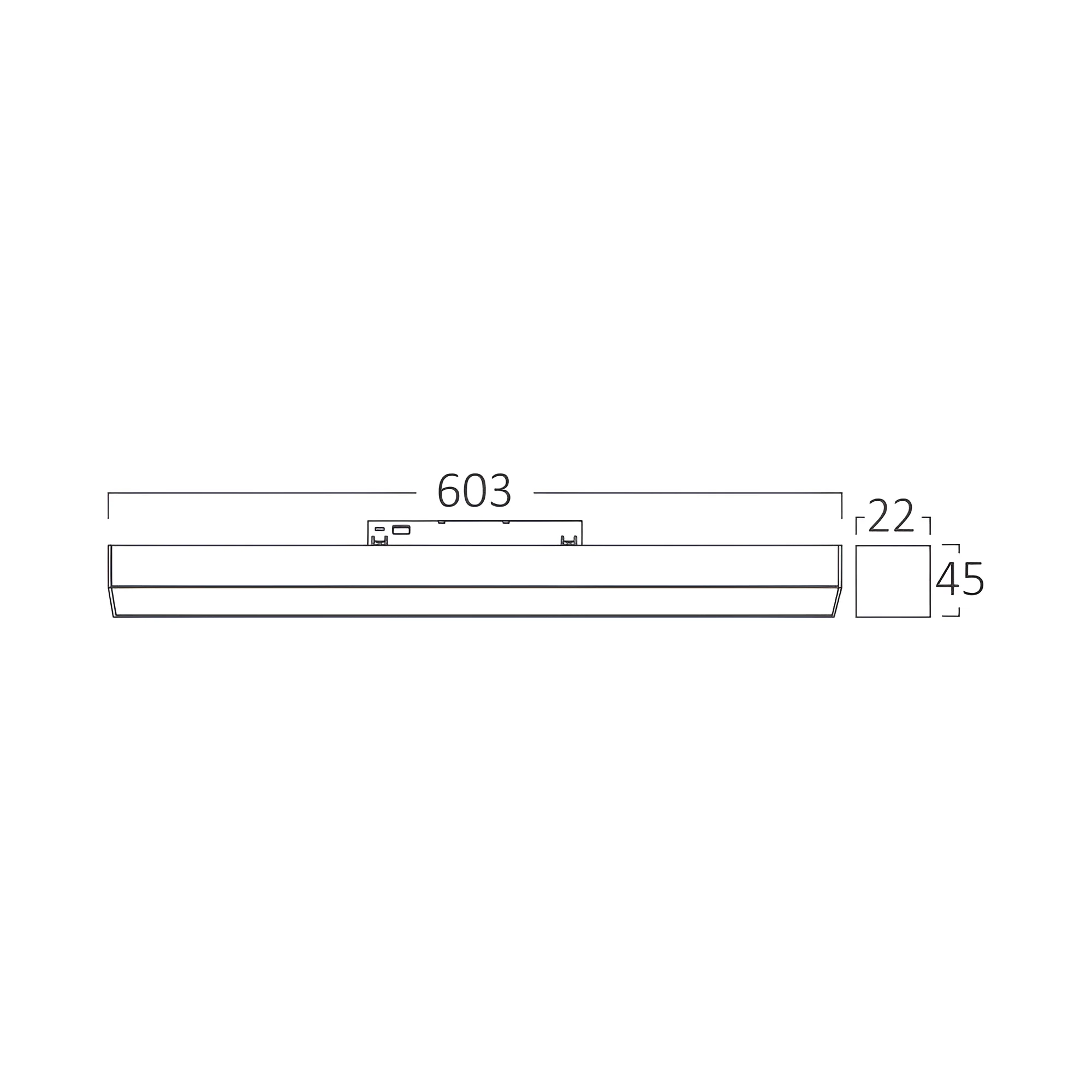 MAGNETNA LINEARNA SVETILJKA 18W CRNI CCT 48VDC