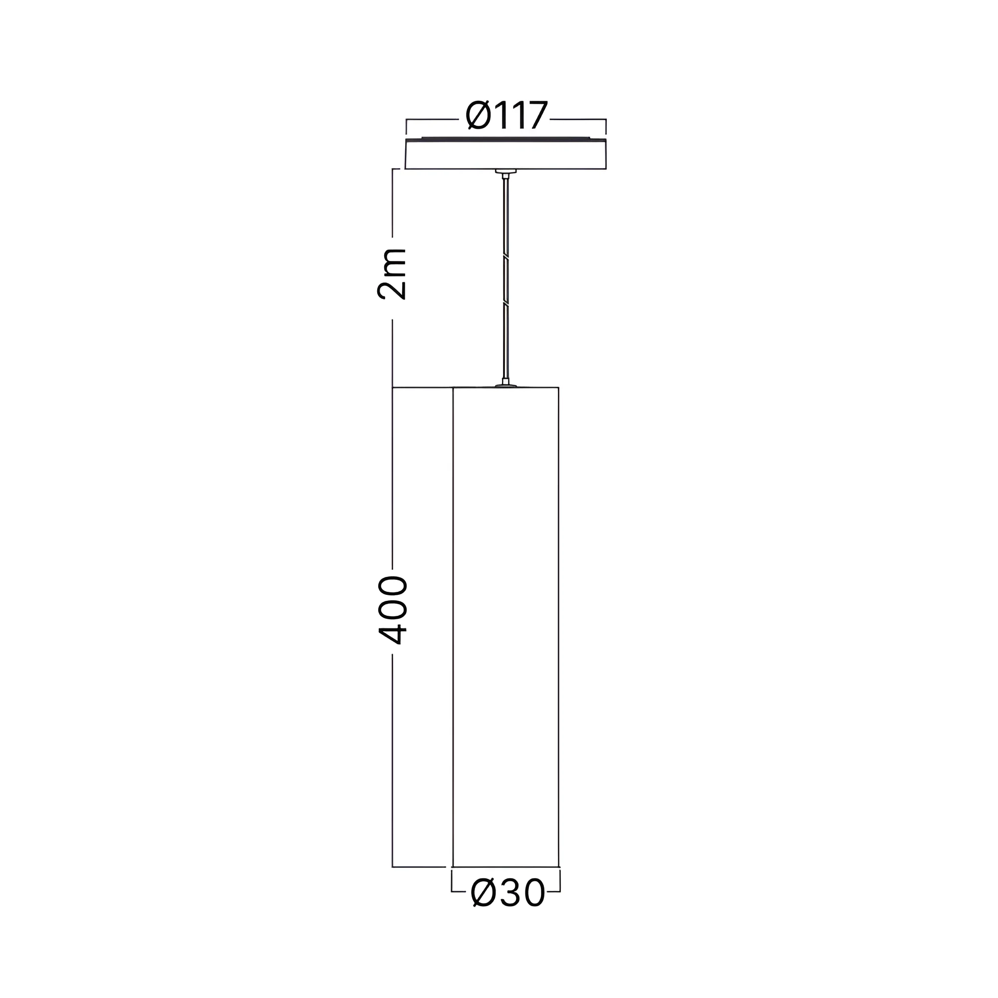 MAGNETNI VISECI SPOT 7W CRNI 4000K 48VDC