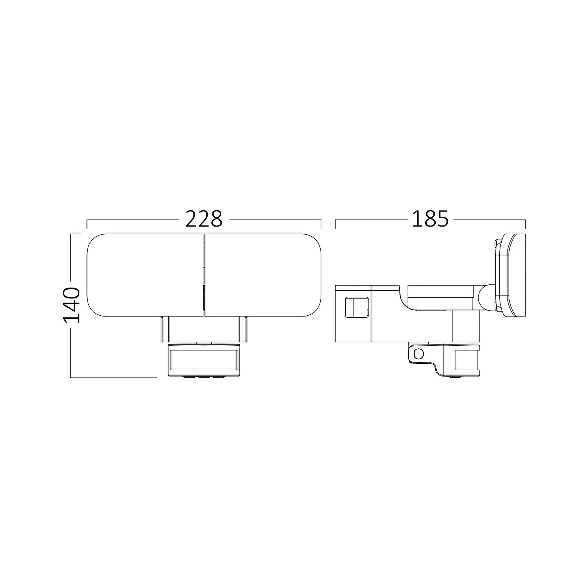 LED ZIDNA SVETILJKA 30W BELI 4000K IP54