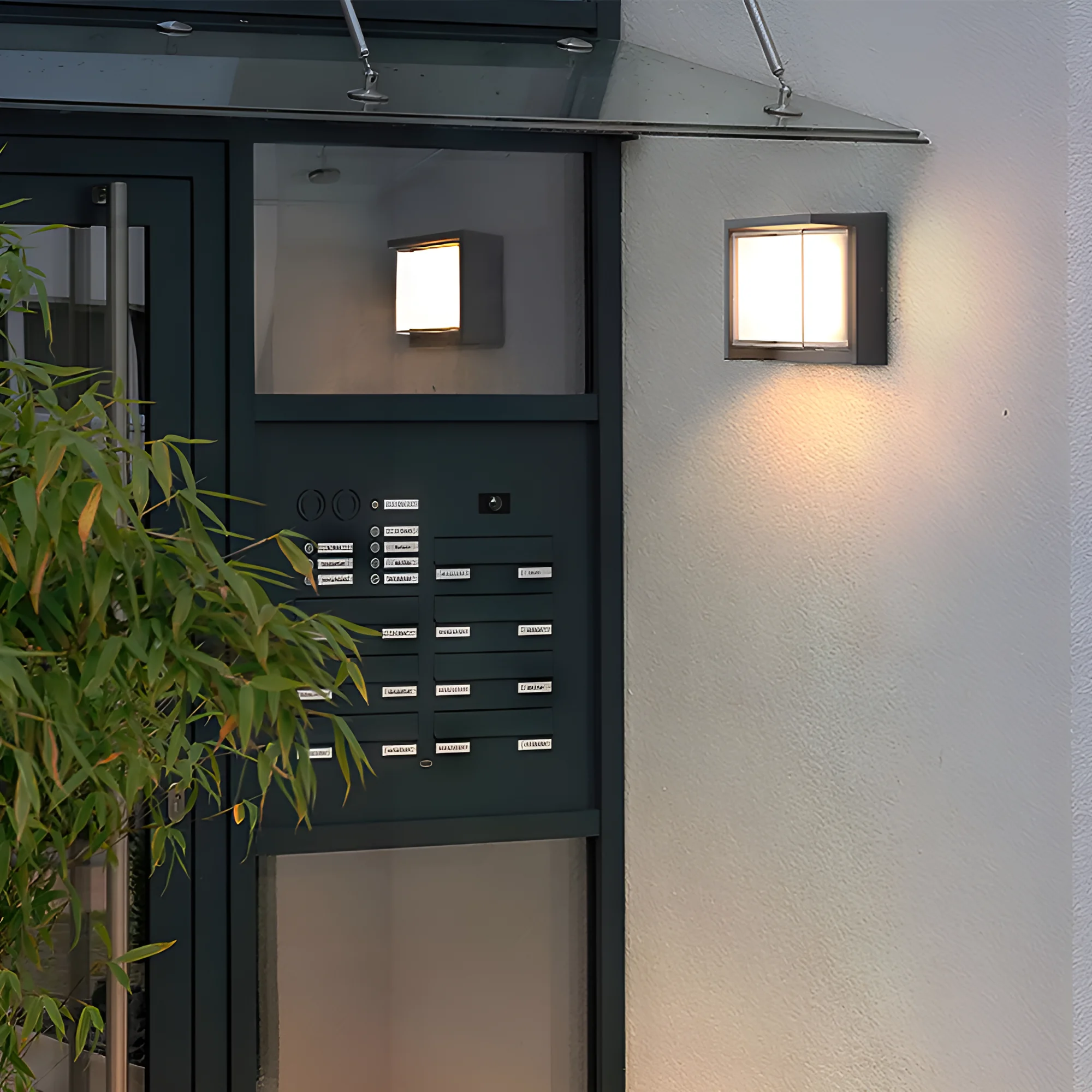 LED ZIDNA SVETILJKA KVADRATNA 15W SIVI CCT IP65