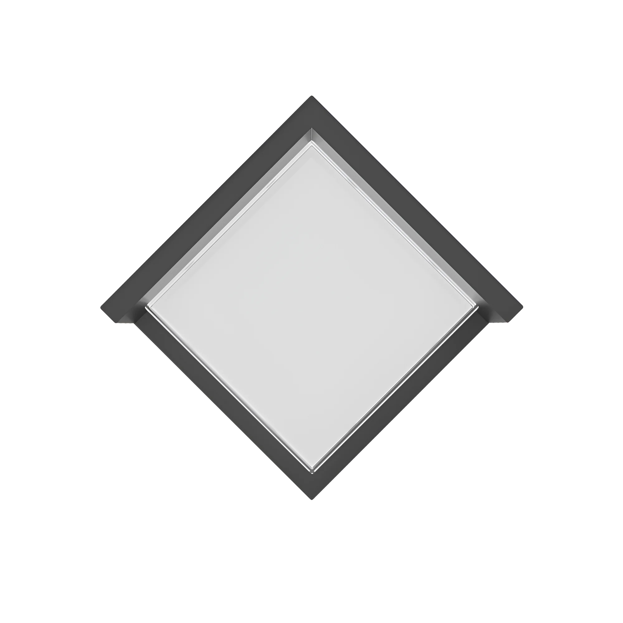 LED ZIDNA SVETILJKA KVADRATNA 15W SIVI CCT IP65