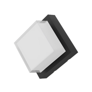 LED ZIDNA SVETILJKA KVADRATNA 15W CRNA 3000K IP65
