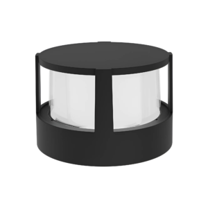 LED ZIDNA SVETILJKA OKRUGLA 15W CRNA 3000K IP65