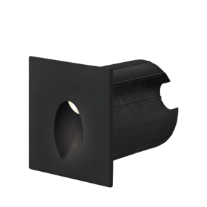 LED ZIDNA SVETILJKA KVADRATNA 2W CRNA 3000K IP65