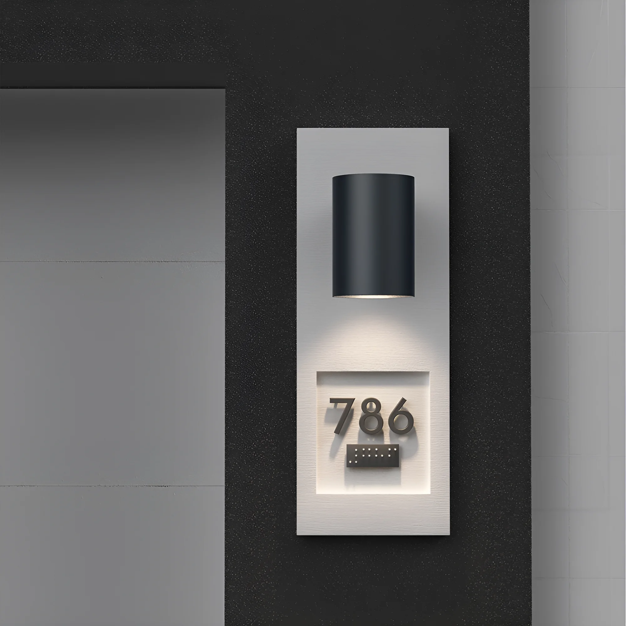 LED ZIDNA SVETILJKA 1X9W SIVI CCT IP65