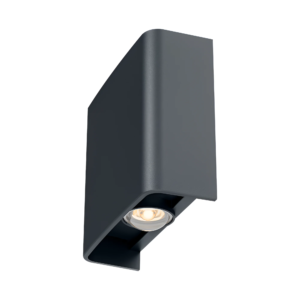 LED ZIDNA SVETILJKA 2X1W SIVA 3CCT IP65