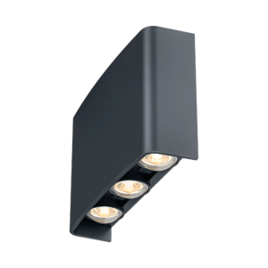 LED ZIDNA SVETILJKA 6X1W SIVA 3CCT IP65