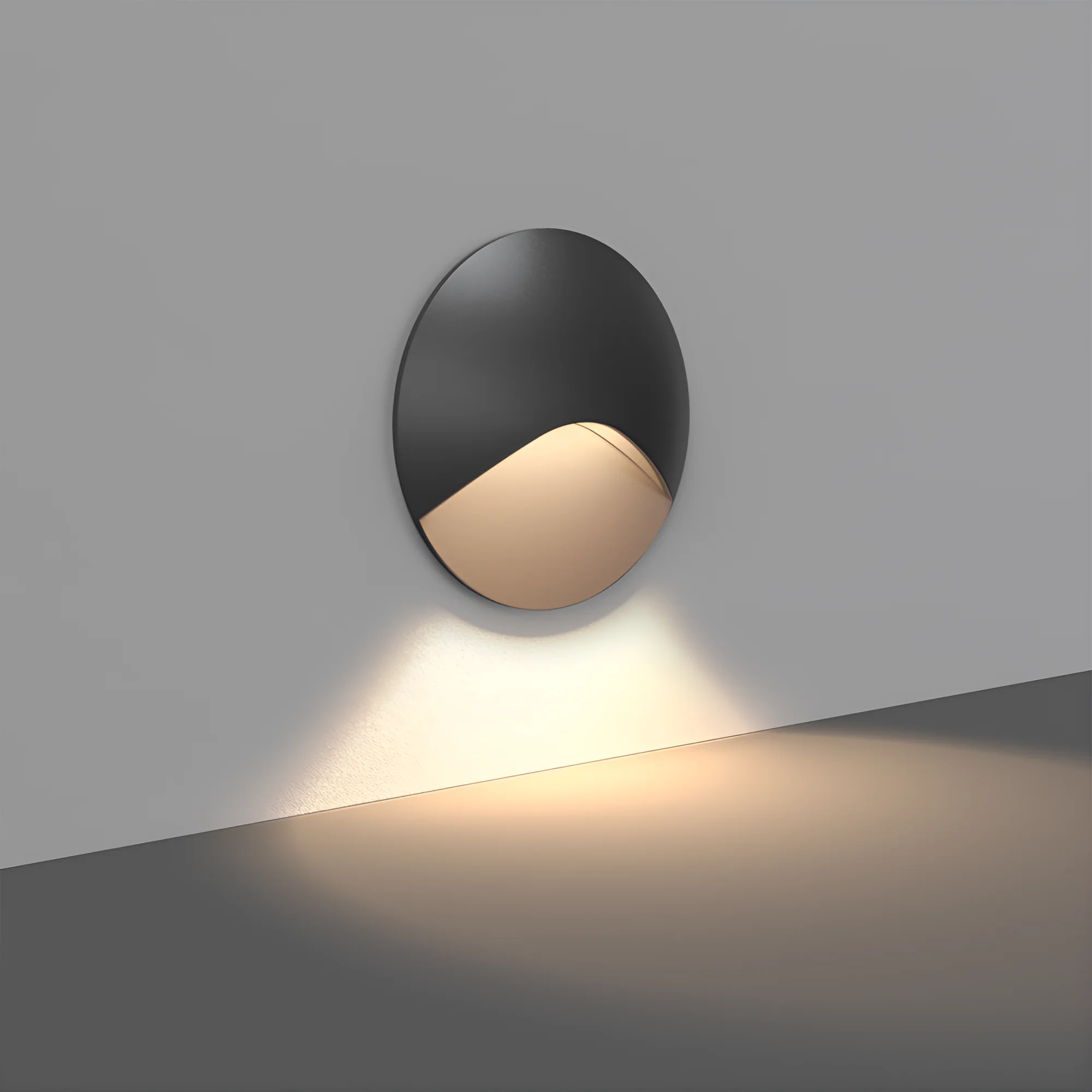 LED ZIDNA SVETILJKA VEKSUS 3W CRNA 3000K IP65