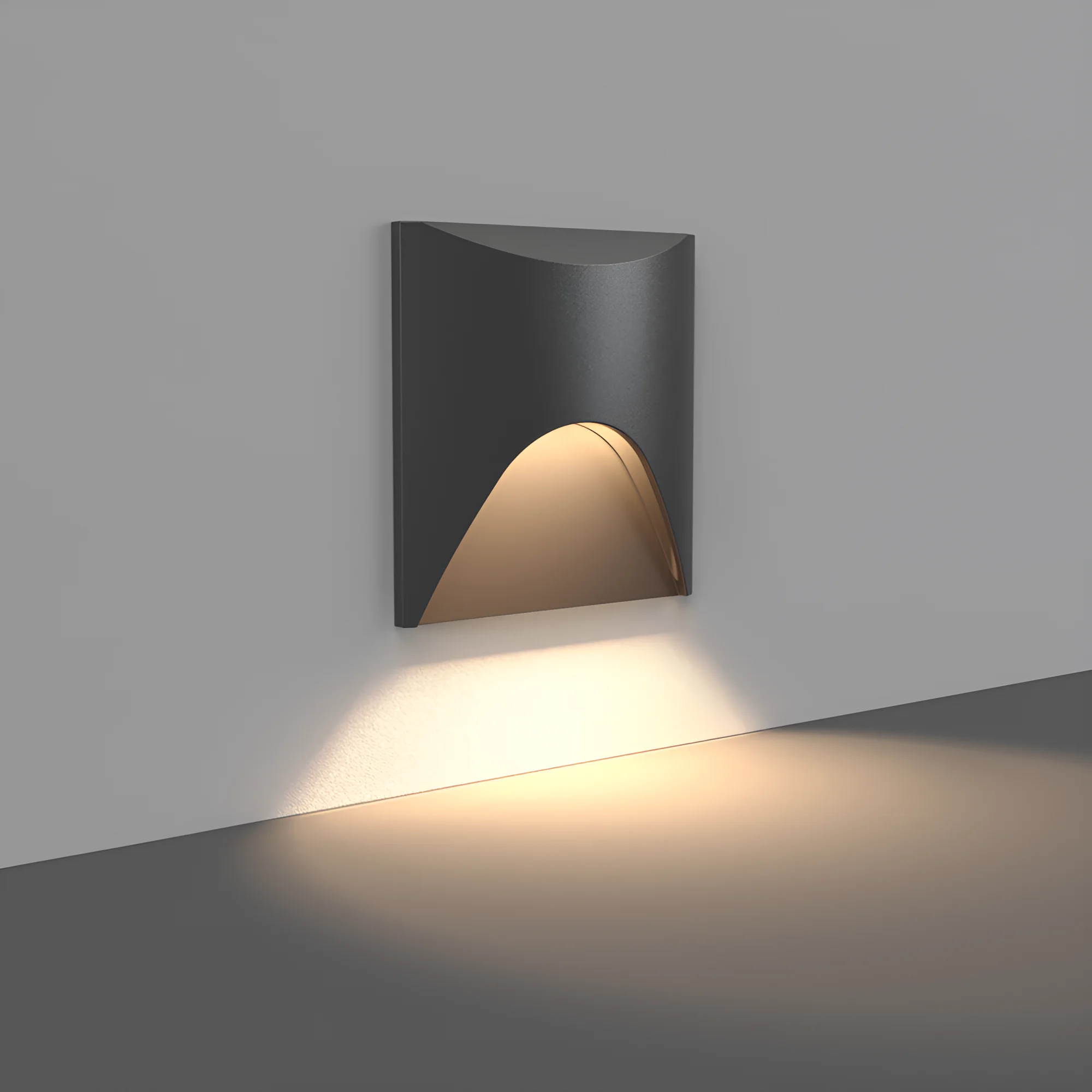 LED ZIDNA SVETILJKA VEKSUS 3W CRNA 3000K IP65