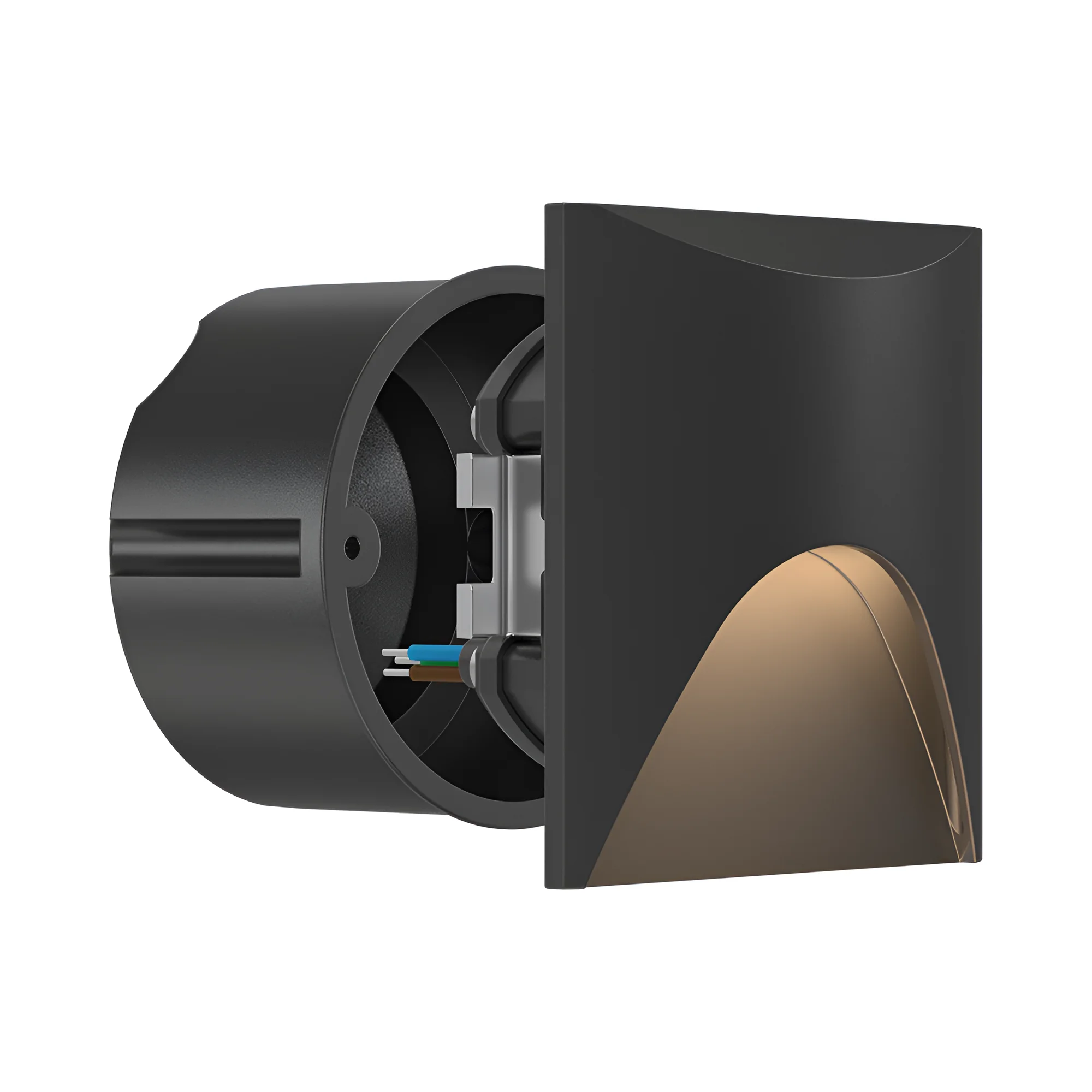 LED ZIDNA SVETILJKA VEKSUS 3W CRNA 3000K IP65