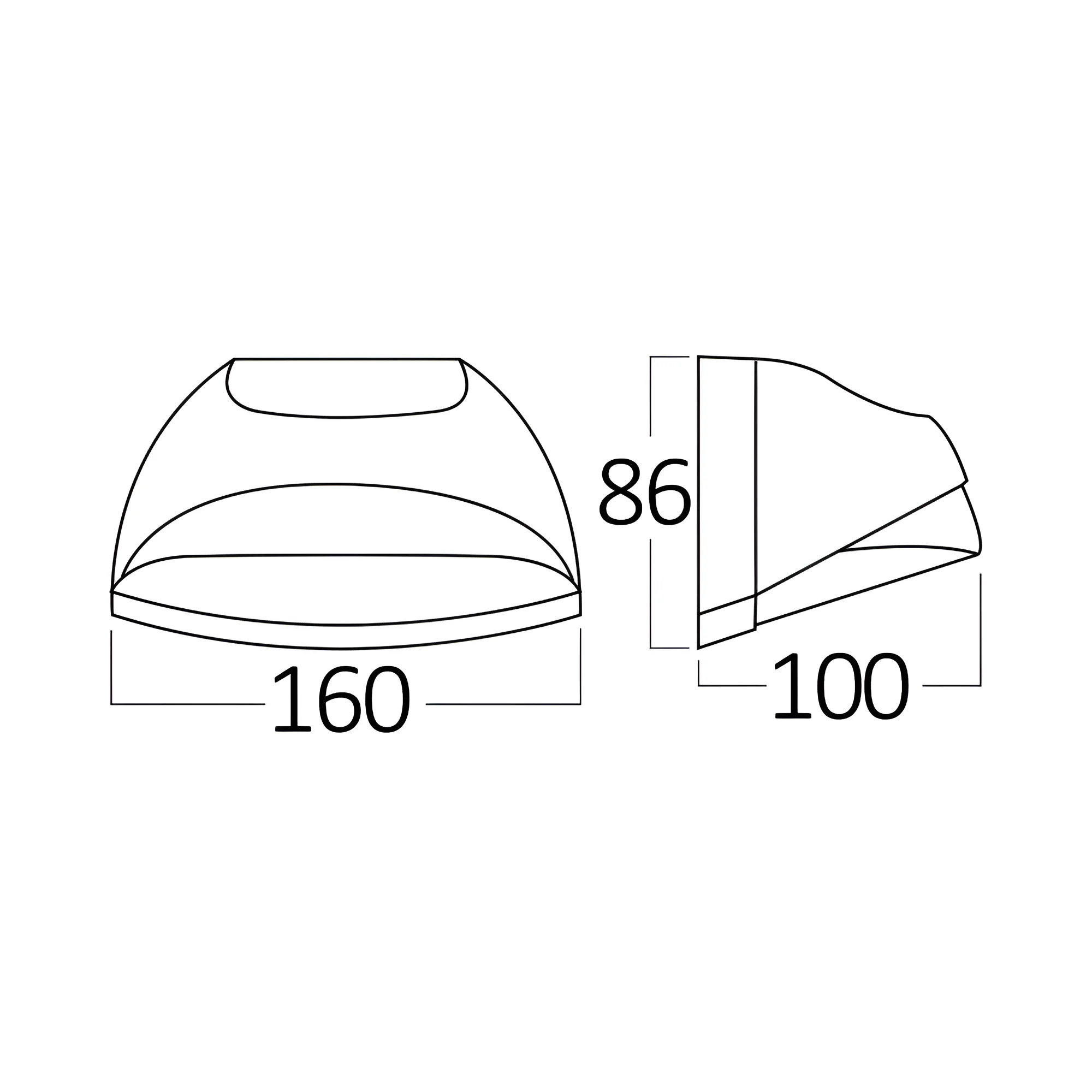 LED ZIDNA SVETILJKA 7W 3000K IP54