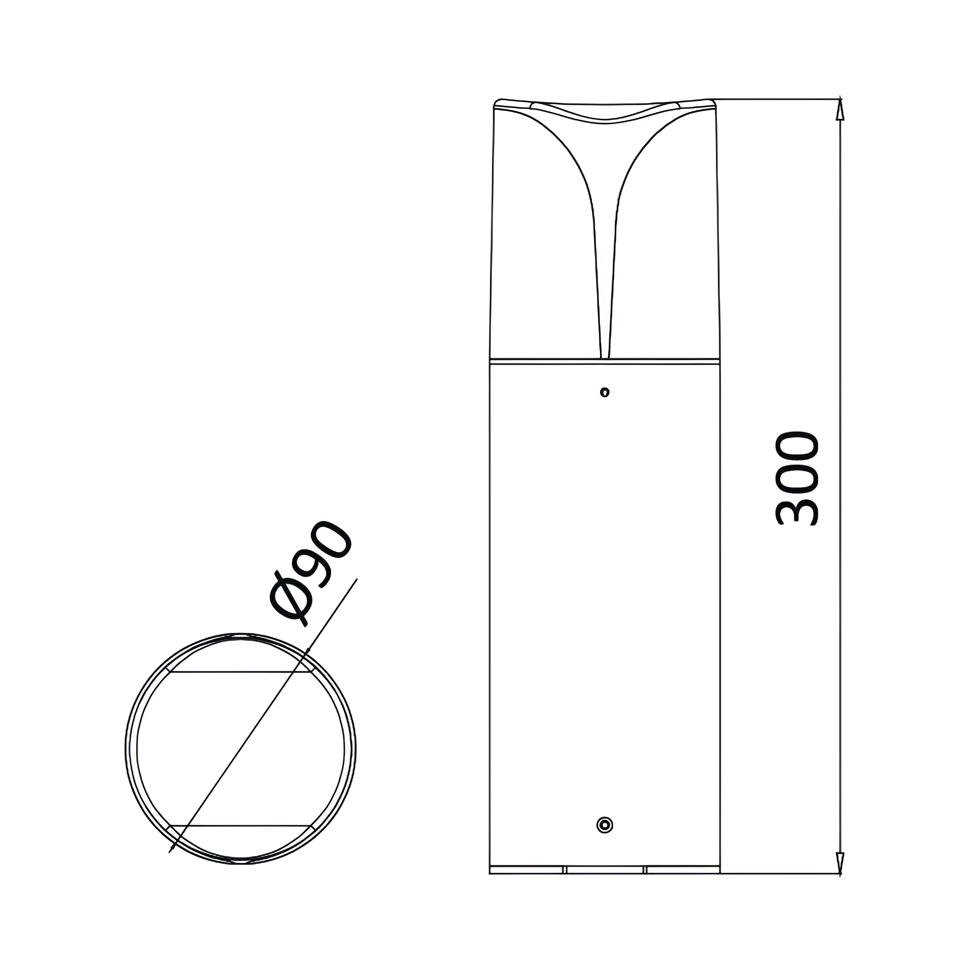 BASTENSKI STUBIC 300MM IP44