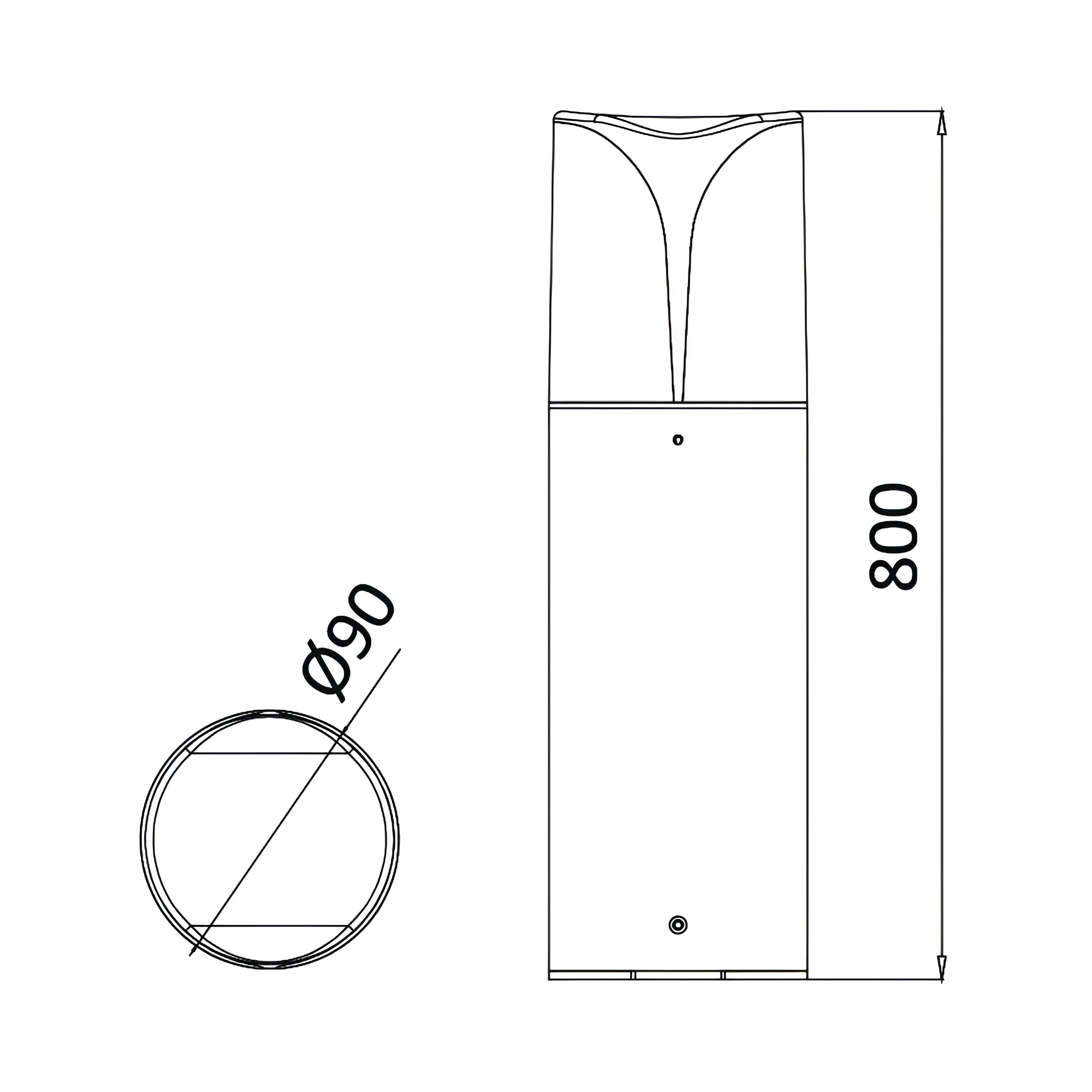 BASTENSKI STUBIC 800MM IP44