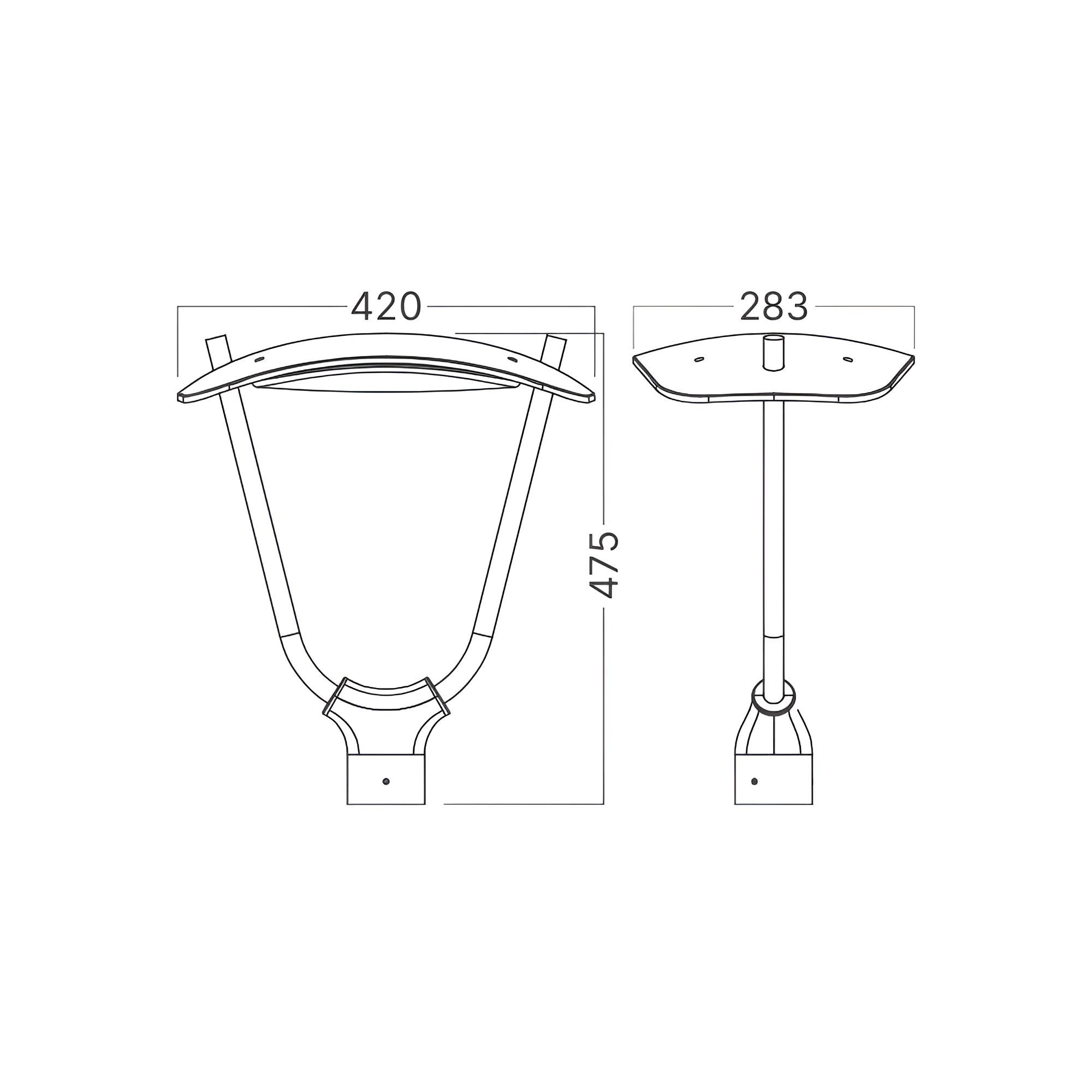 LED ULICNA SVETILJKA 45W TAMNO SIVI CCT IP65