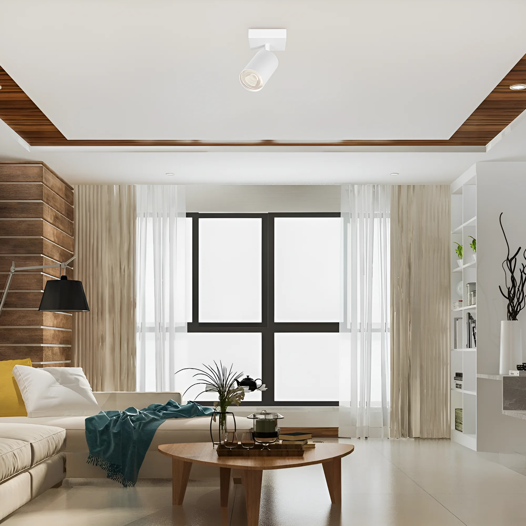 GU10 NADGRADNI SPOT KVADRATNI BELI