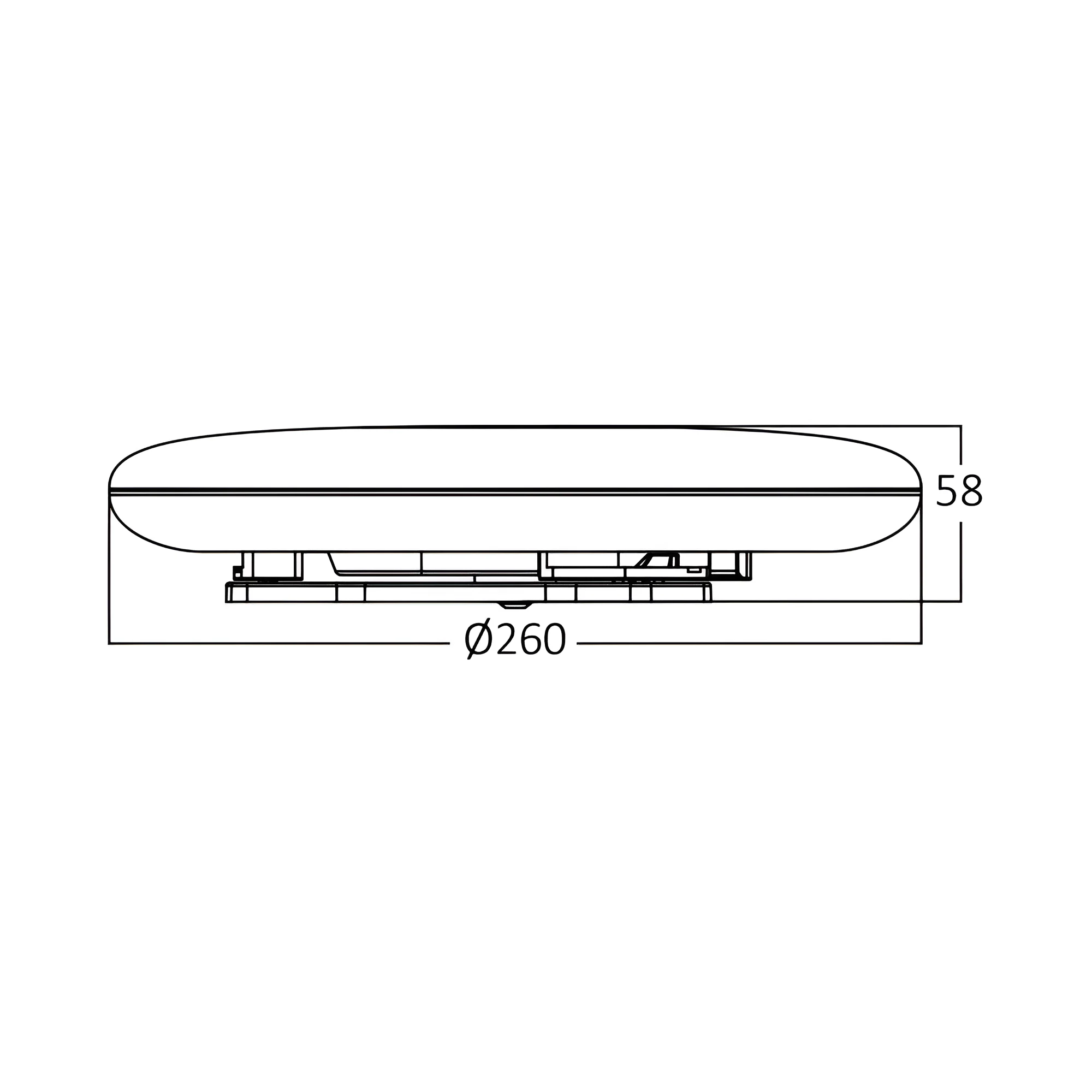 LED PLAFONJERA D260 OKRUGLA 20W 4000K IP44