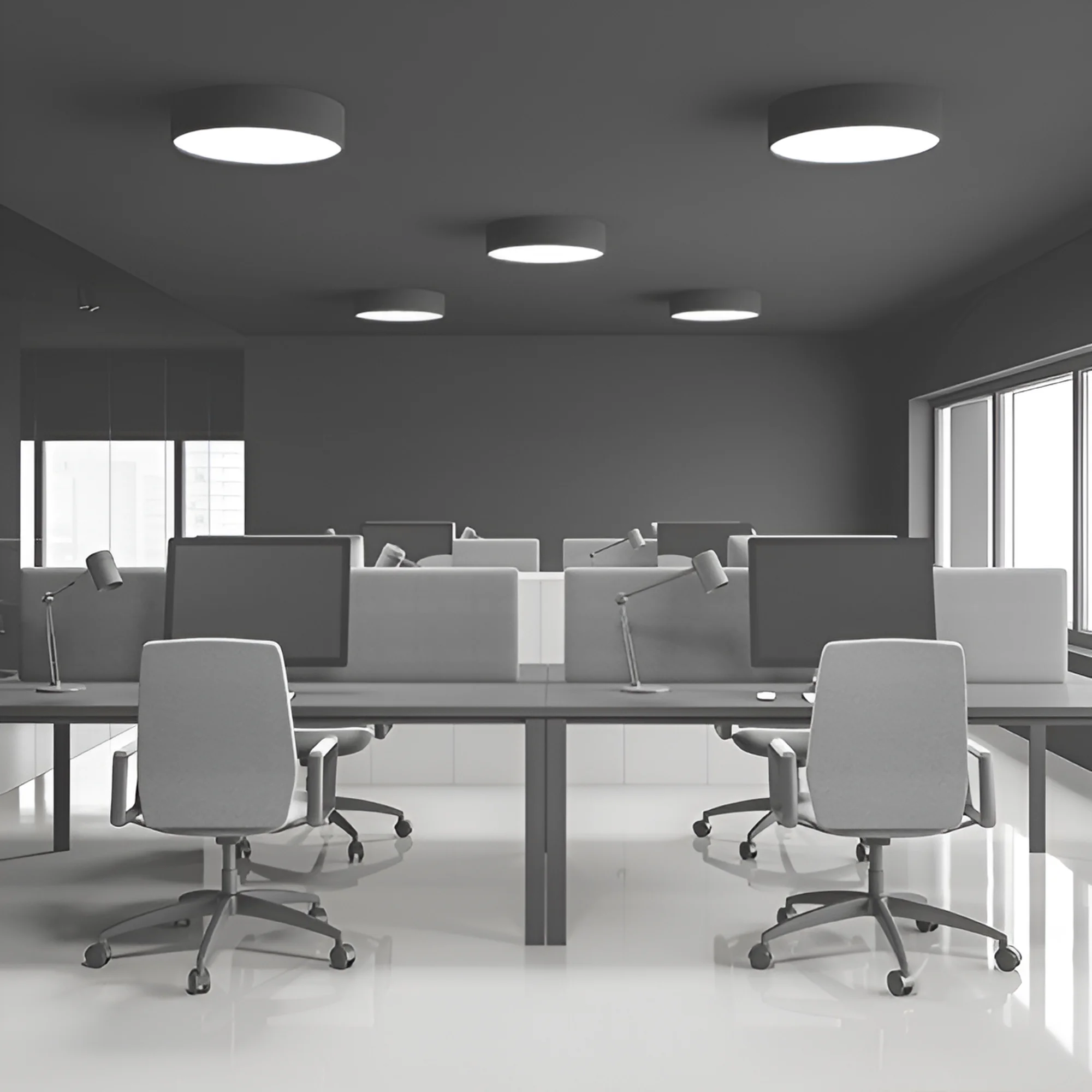 LED PLAFONJERA OKRUGLA 36W CRNI CCT