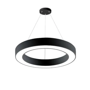 LED VISILICA OKRUGLA 45W CRNA 3CCT DIM SA DALJINSKIM