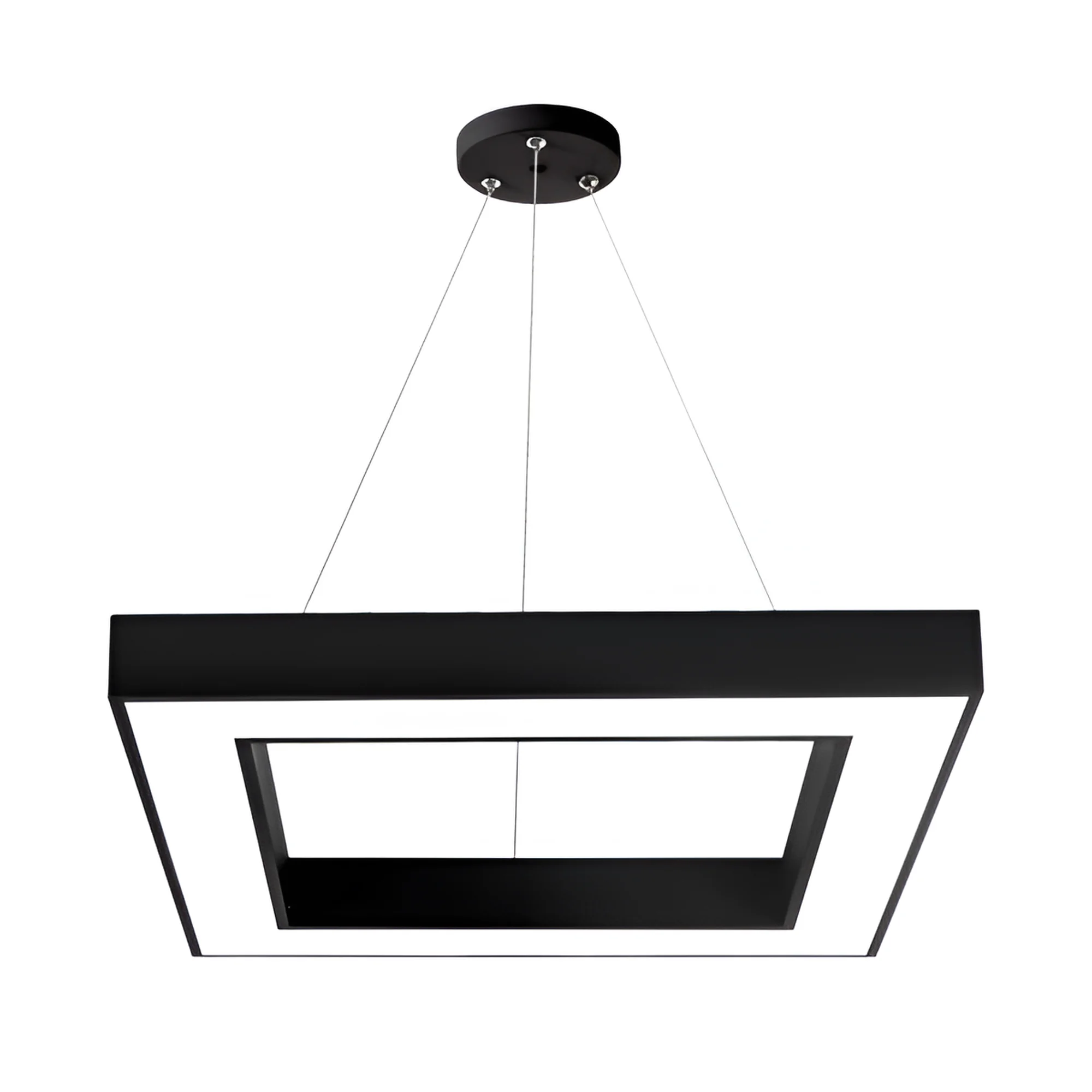 LED VISILICA KVADRATNA 36W CRNI CCT