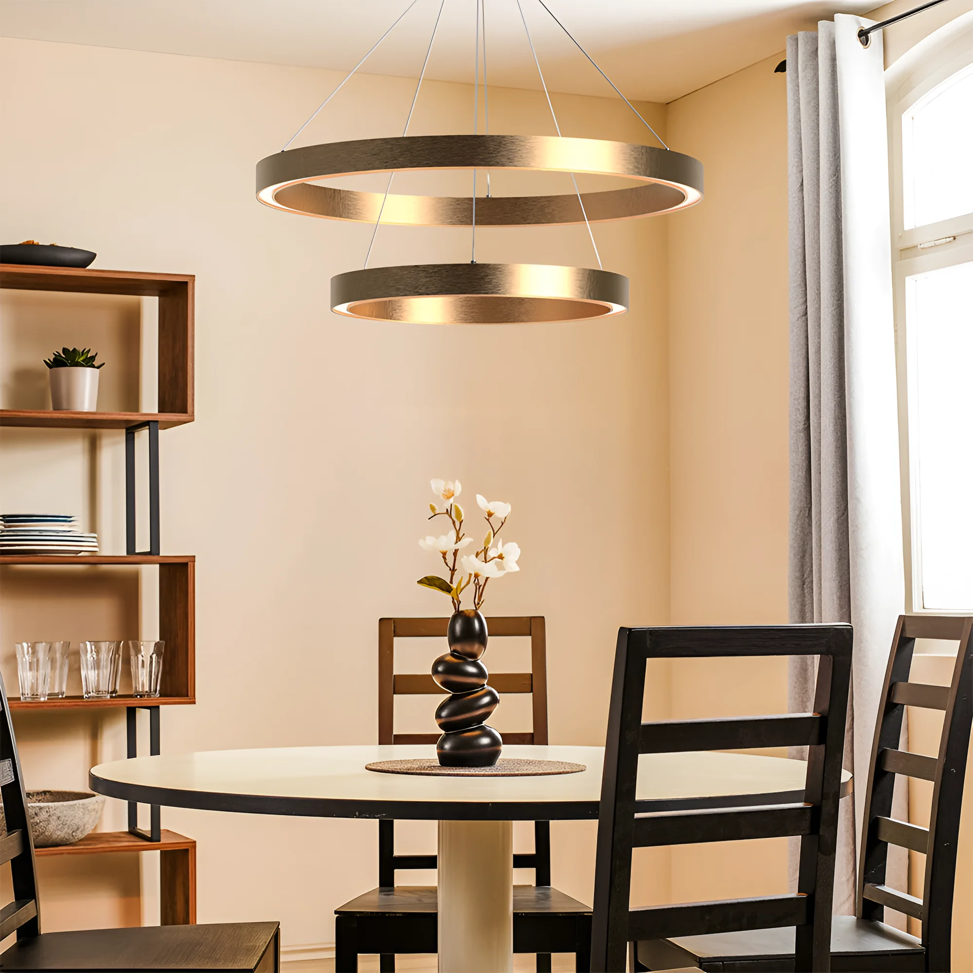 LED VISILICA OKRUGLA 65W ZLATNI CCT
