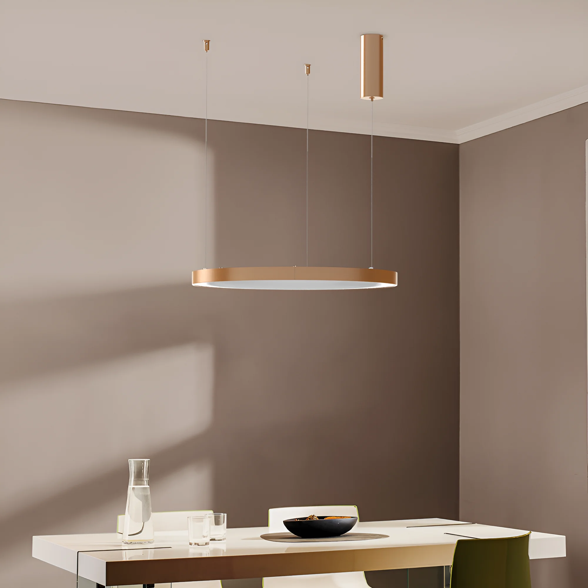 LED VISILICA OKRUGLA 46W ZLATNI CCT IP20