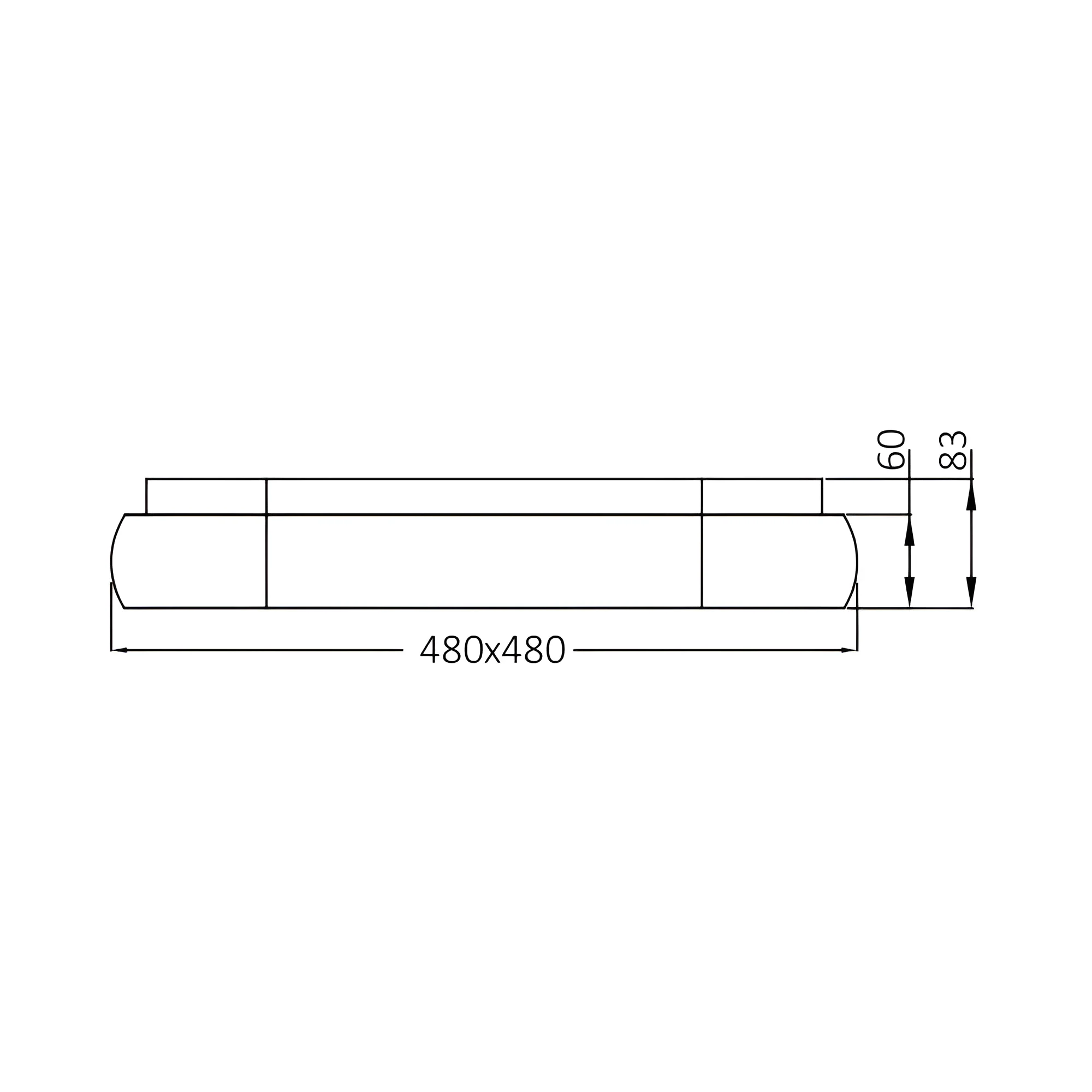 LED PLAFONJERA KVADRATNA 36W BELI CCT IP20