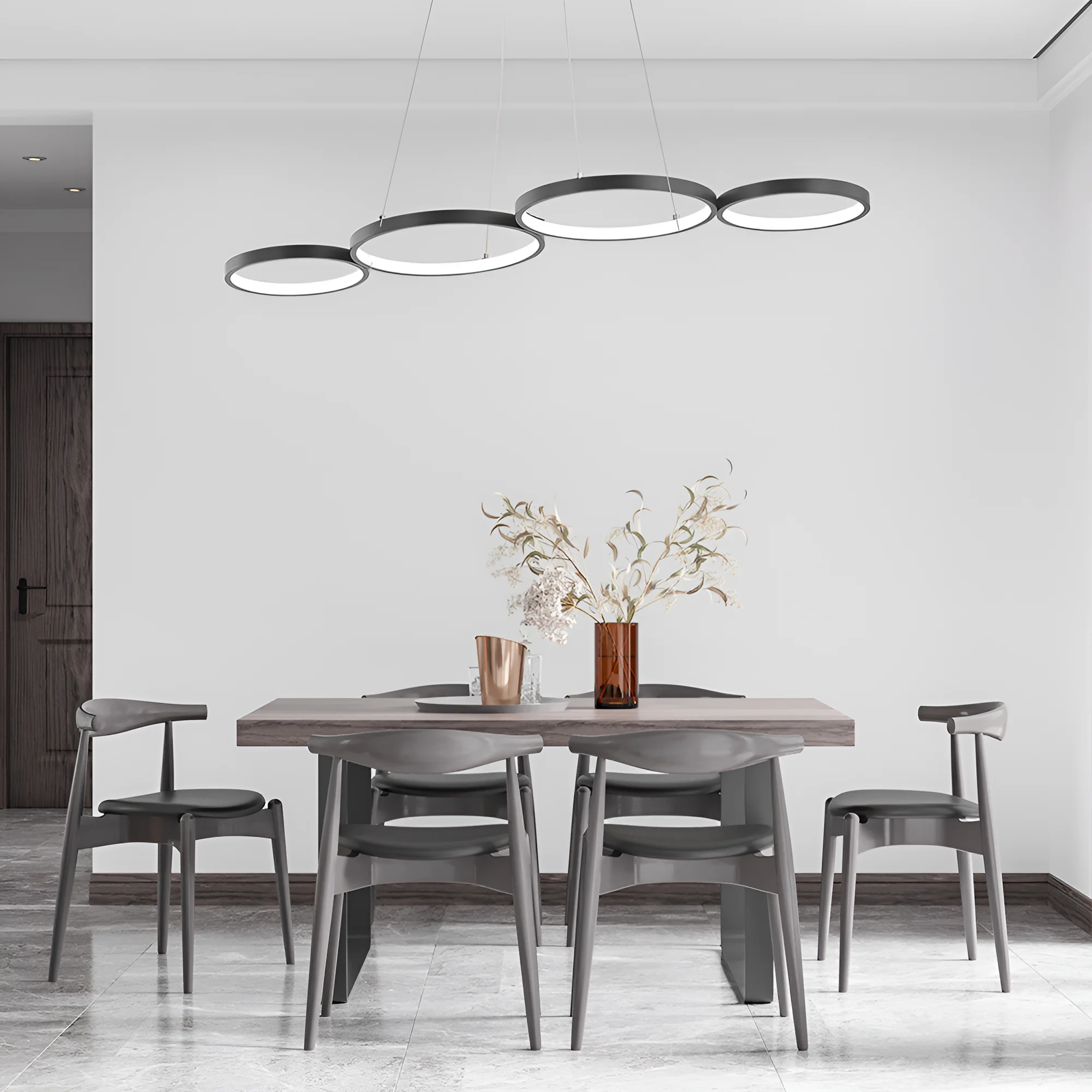 LED PLAFONJERA OKRUGLA 60W CRNI IP20