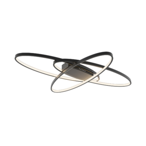 LED PLAFONJERA OKRUGLA 72W CRNA 3CCT DIM