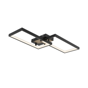 LED PLAFONJERA OKRUGLA 40W CRNA 3CCT DIM