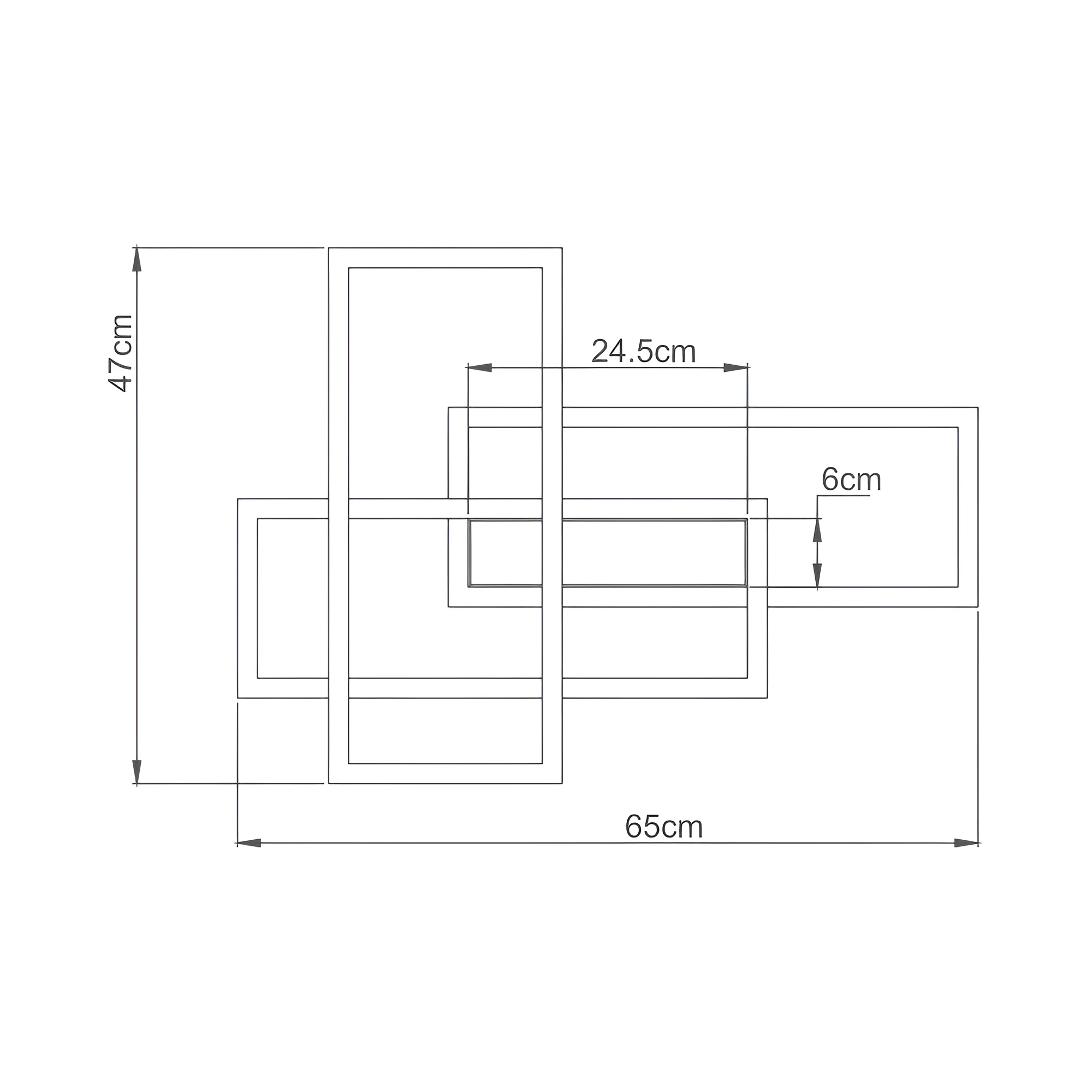 LED PLAFONJERA OKRUGLA 65W BELI IP20