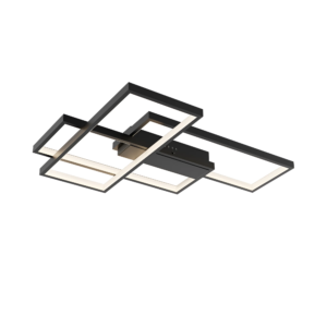 LED PLAFONJERA OKRUGLA 65W CRNA 3CCT DIM