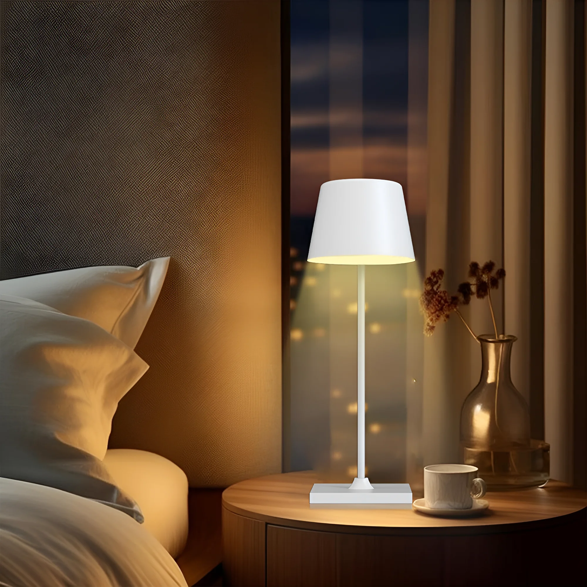 LED PUNJIVA STONA LAMPA BELA 3000K