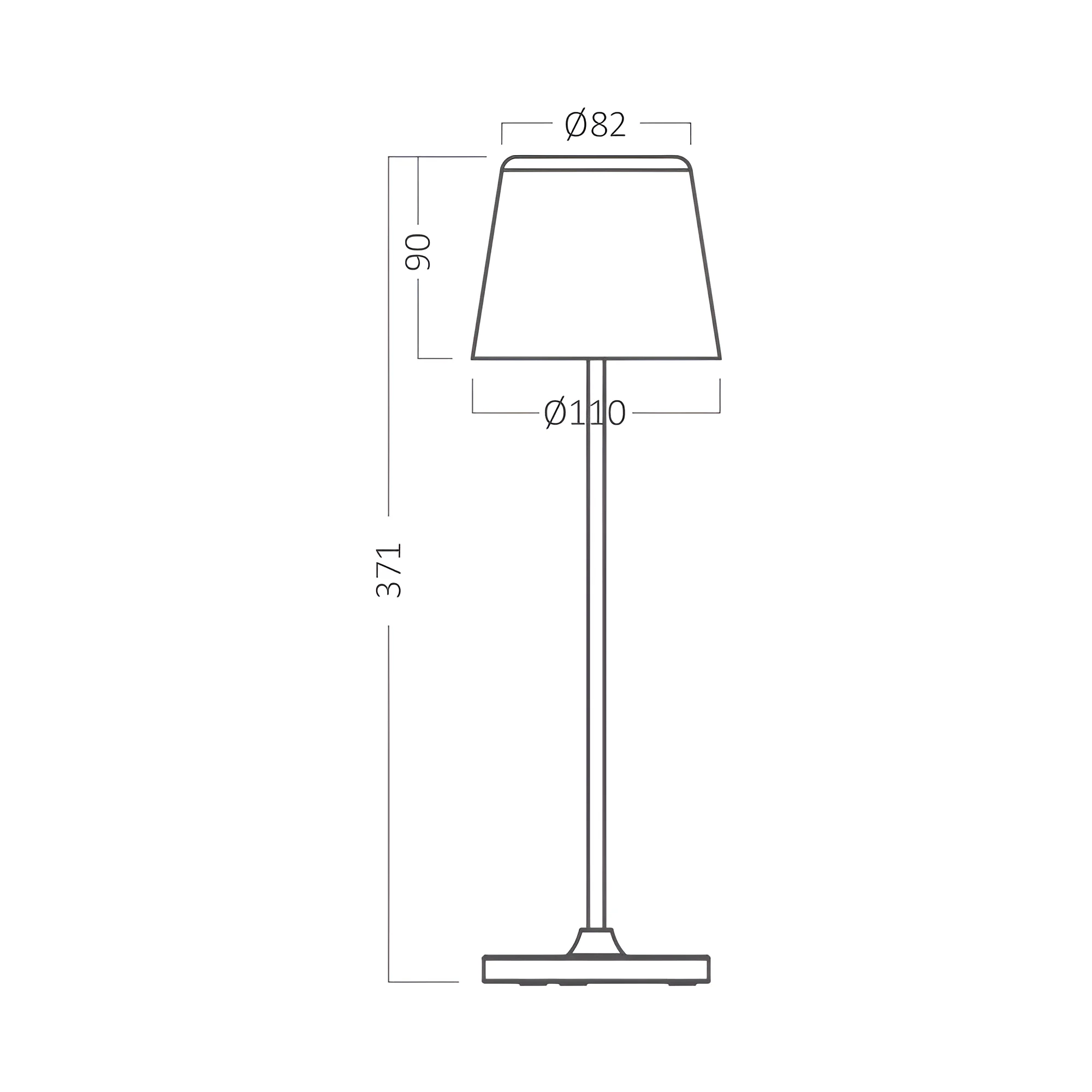 LED PUNJIVA STONA LAMPA BELA 3000K