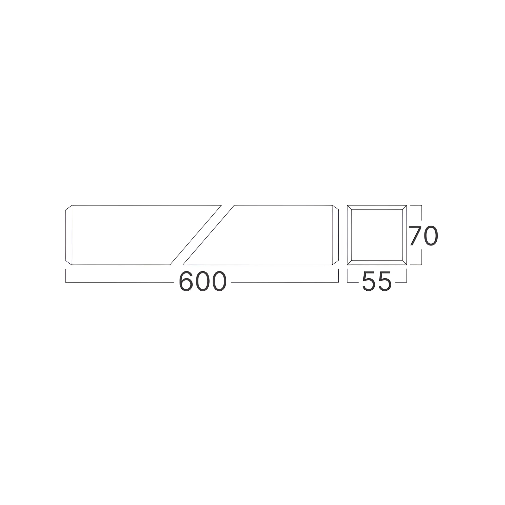 LED LINEARNA SVETILJKA 0.6M 18W BELI CCT IP20